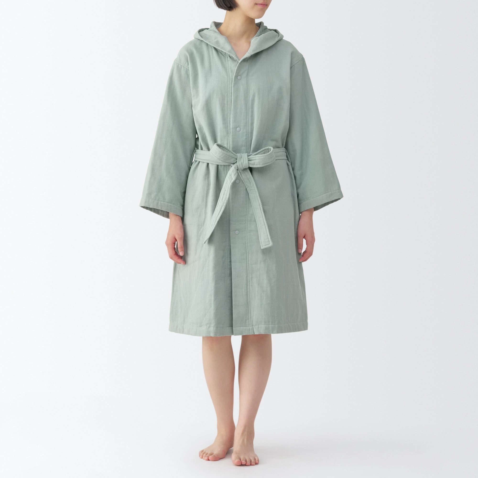 Cotton Gauze Pile Bathrobe