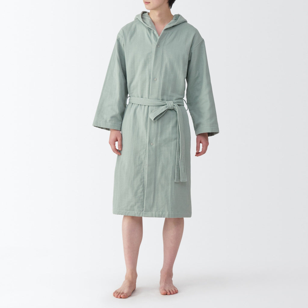 Cotton Gauze Pile Bathrobe