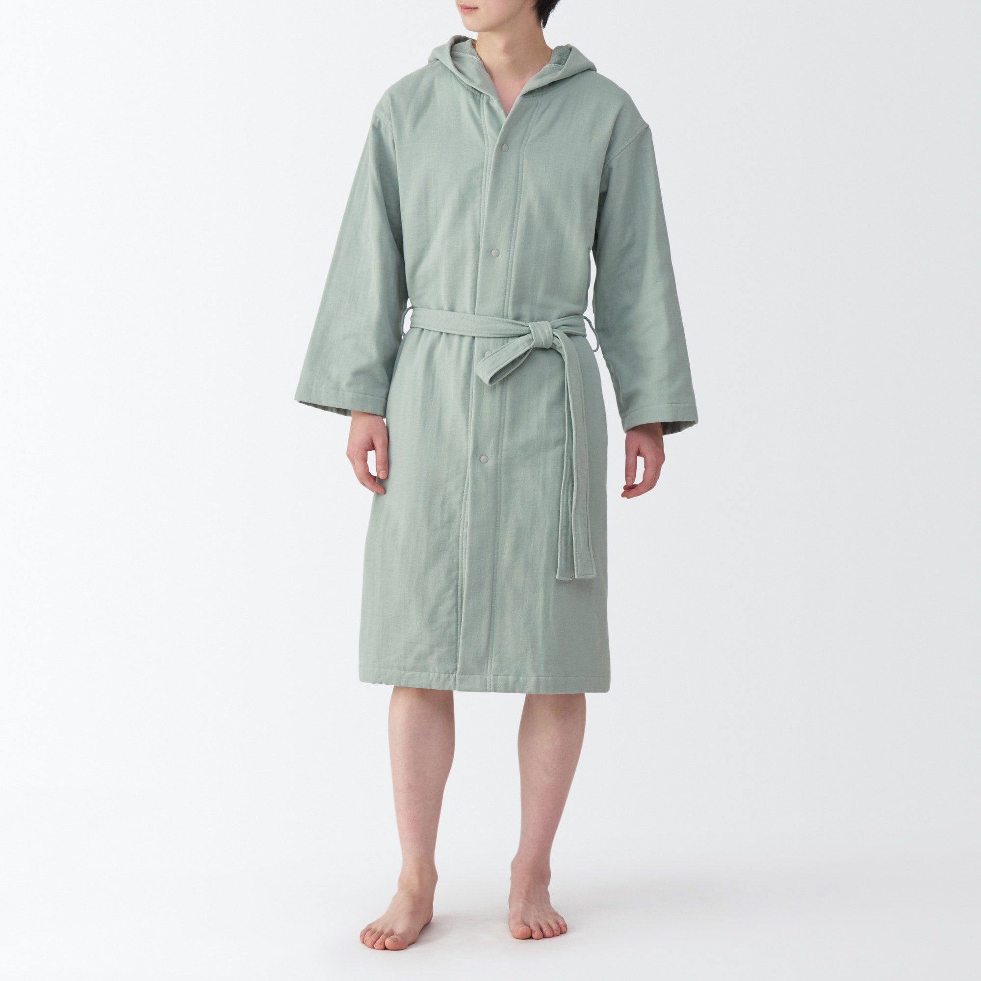 Cotton Gauze Pile Bathrobe