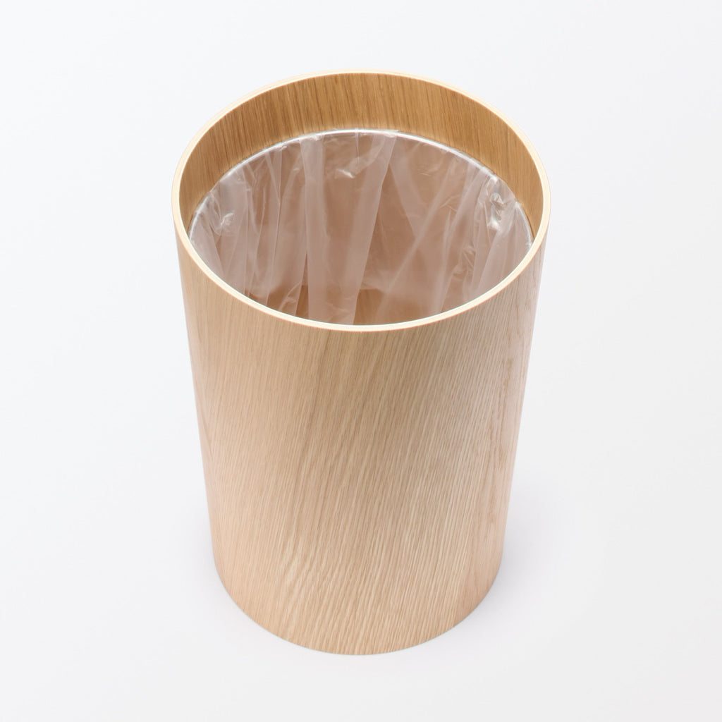 Wooden Dust Bin with Wire Frame Round