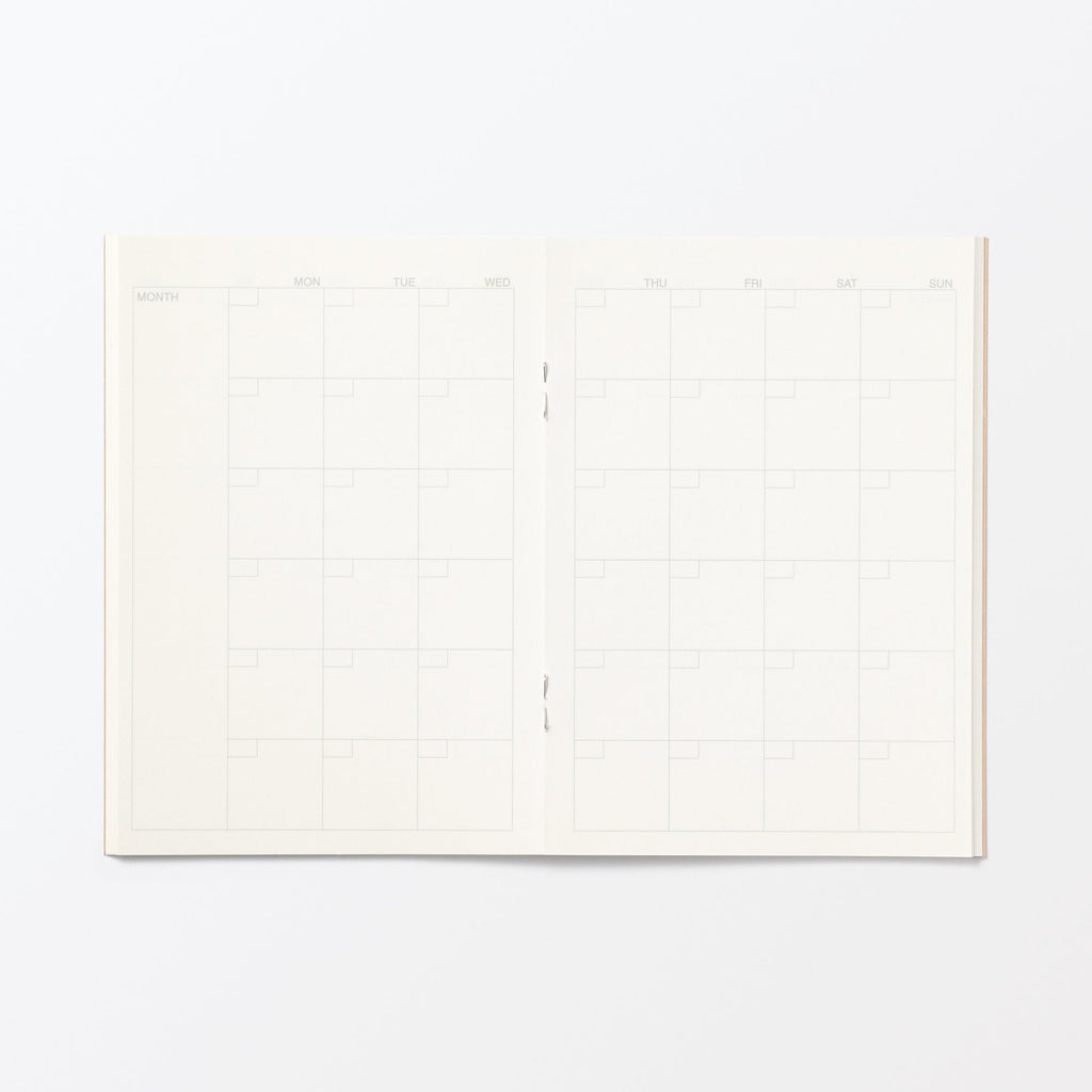 Monthly Undated Notebook Planner A6