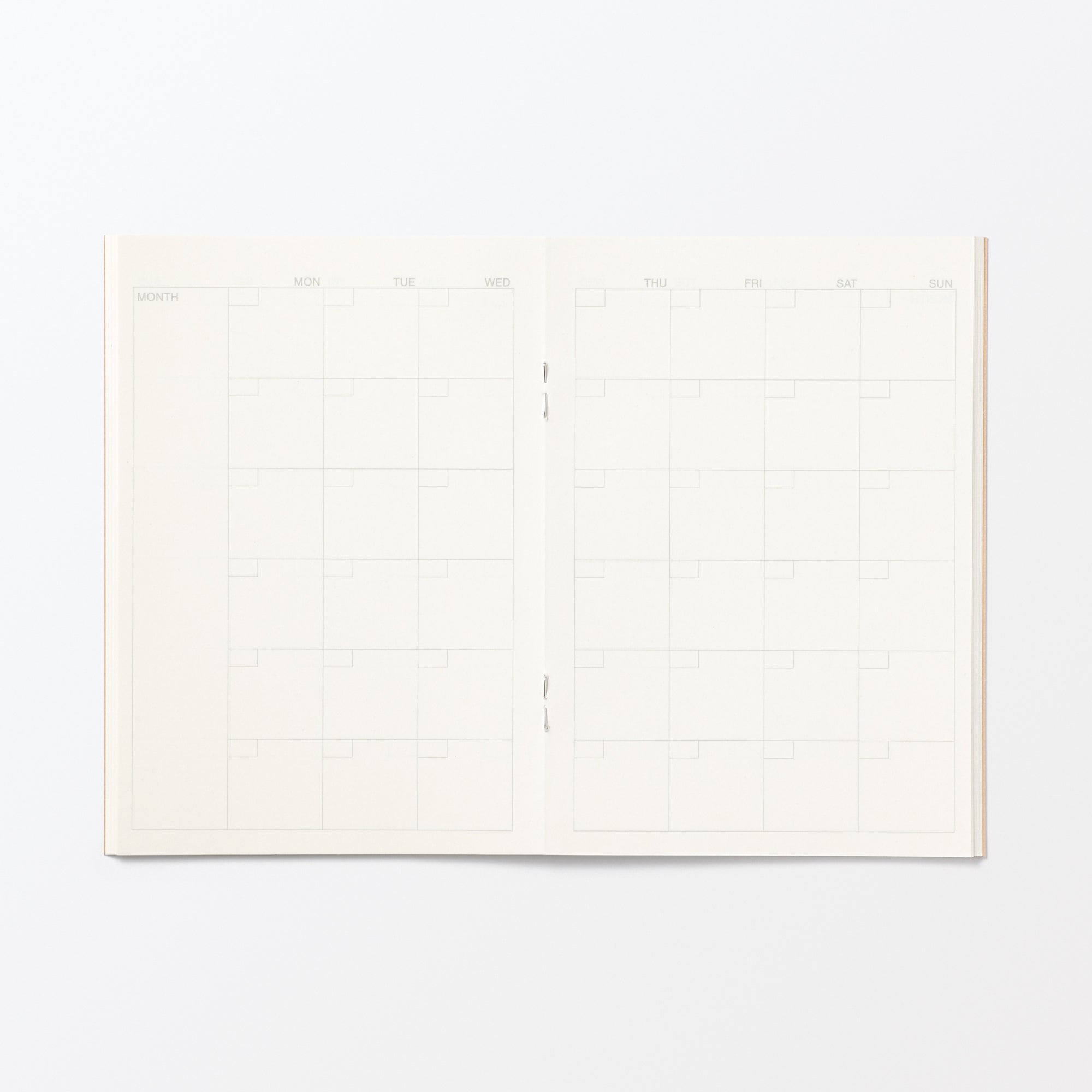 Monthly Undated Notebook Planner A6