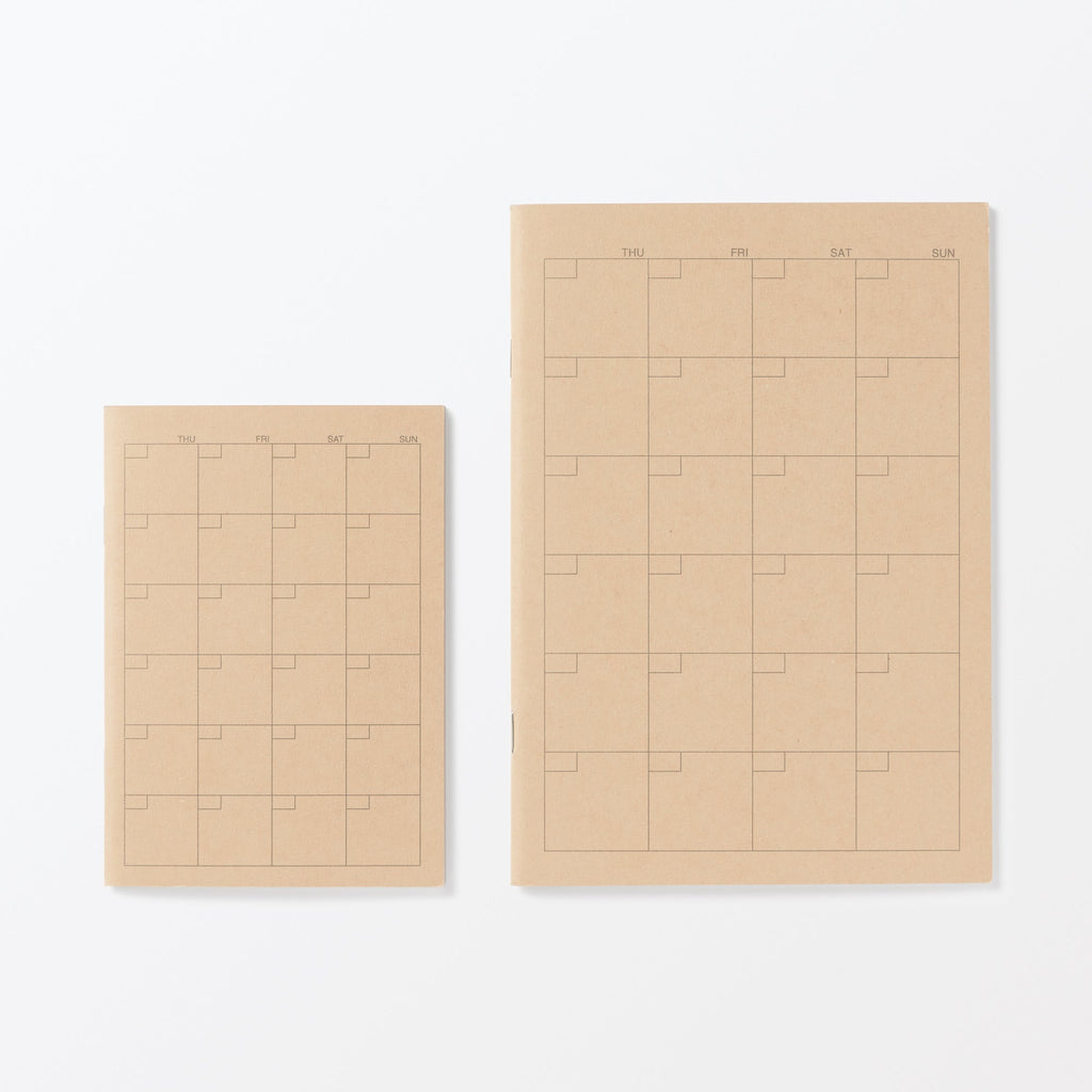 Monthly Undated Notebook Planner A6