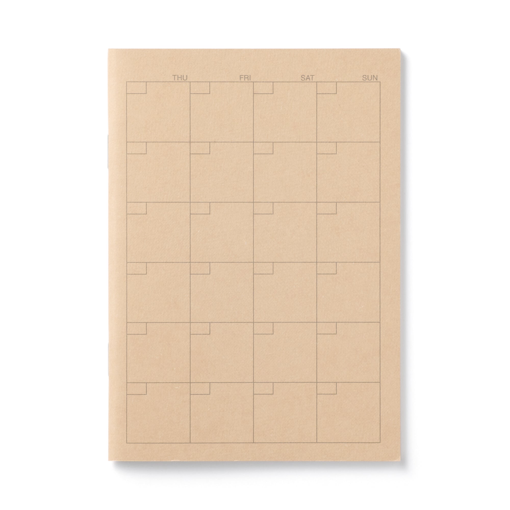 Monthly Undated Notebook Planner A6