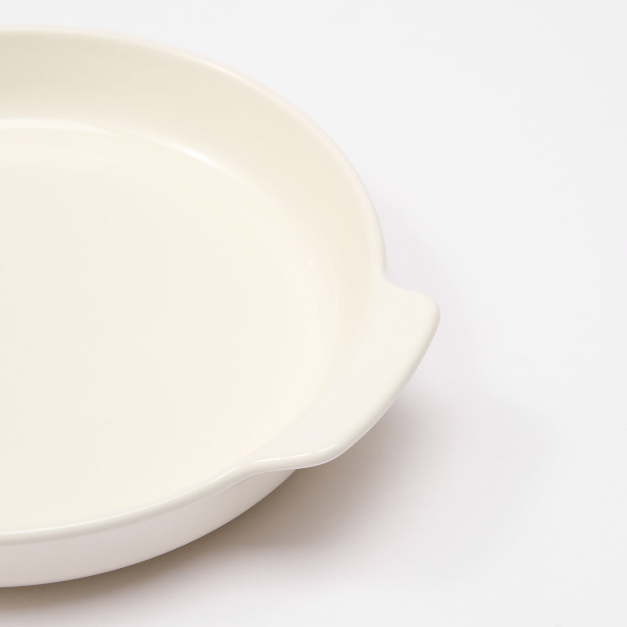 Stoneware Plate Dia. 6.7 - Off White