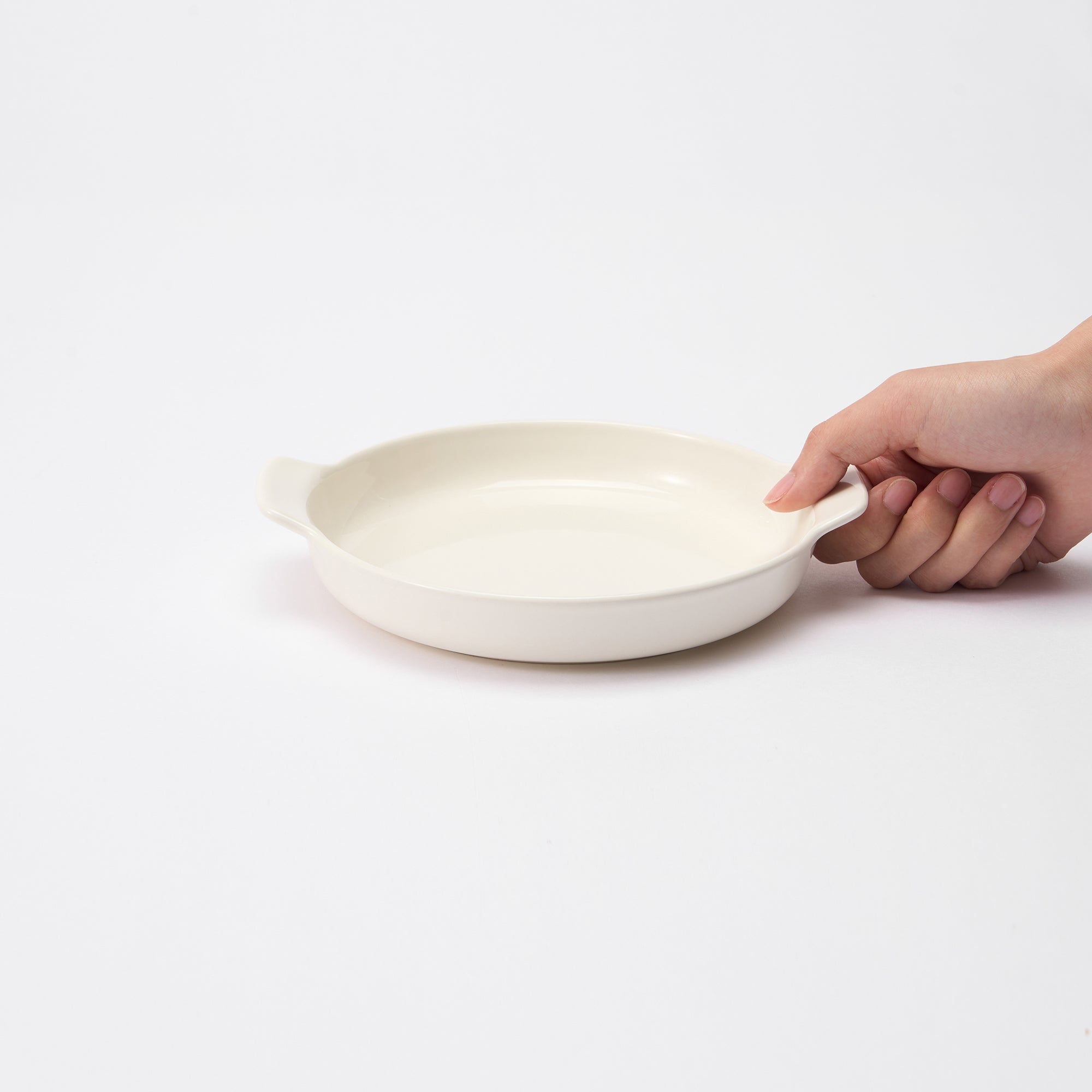 Stoneware Plate Dia. 6.7 - Off White