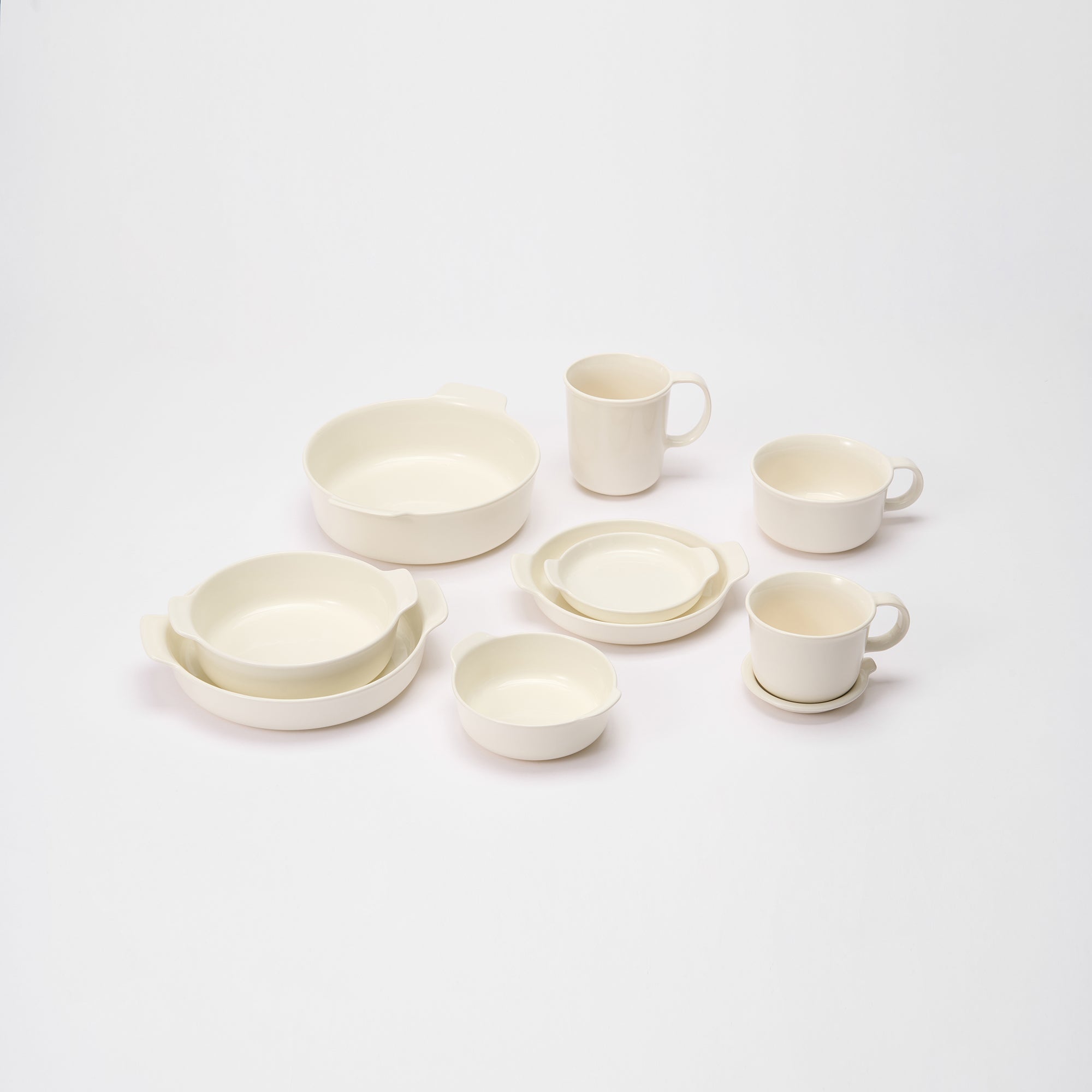 Stoneware Plate Dia. 6.7 - Off White