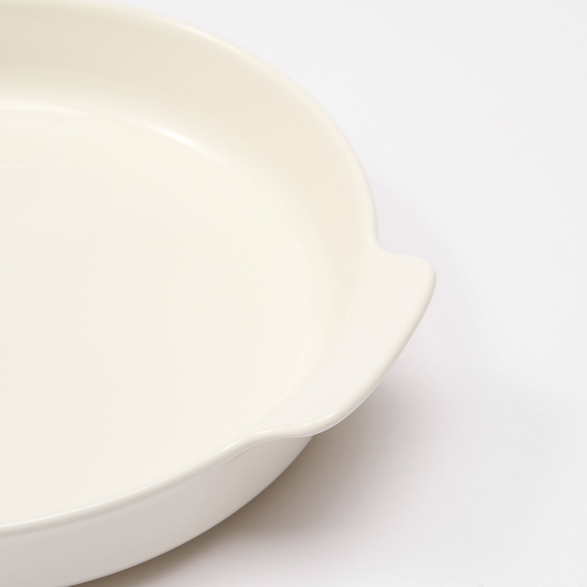 Stoneware Plate Dia. 8.3 - Off White
