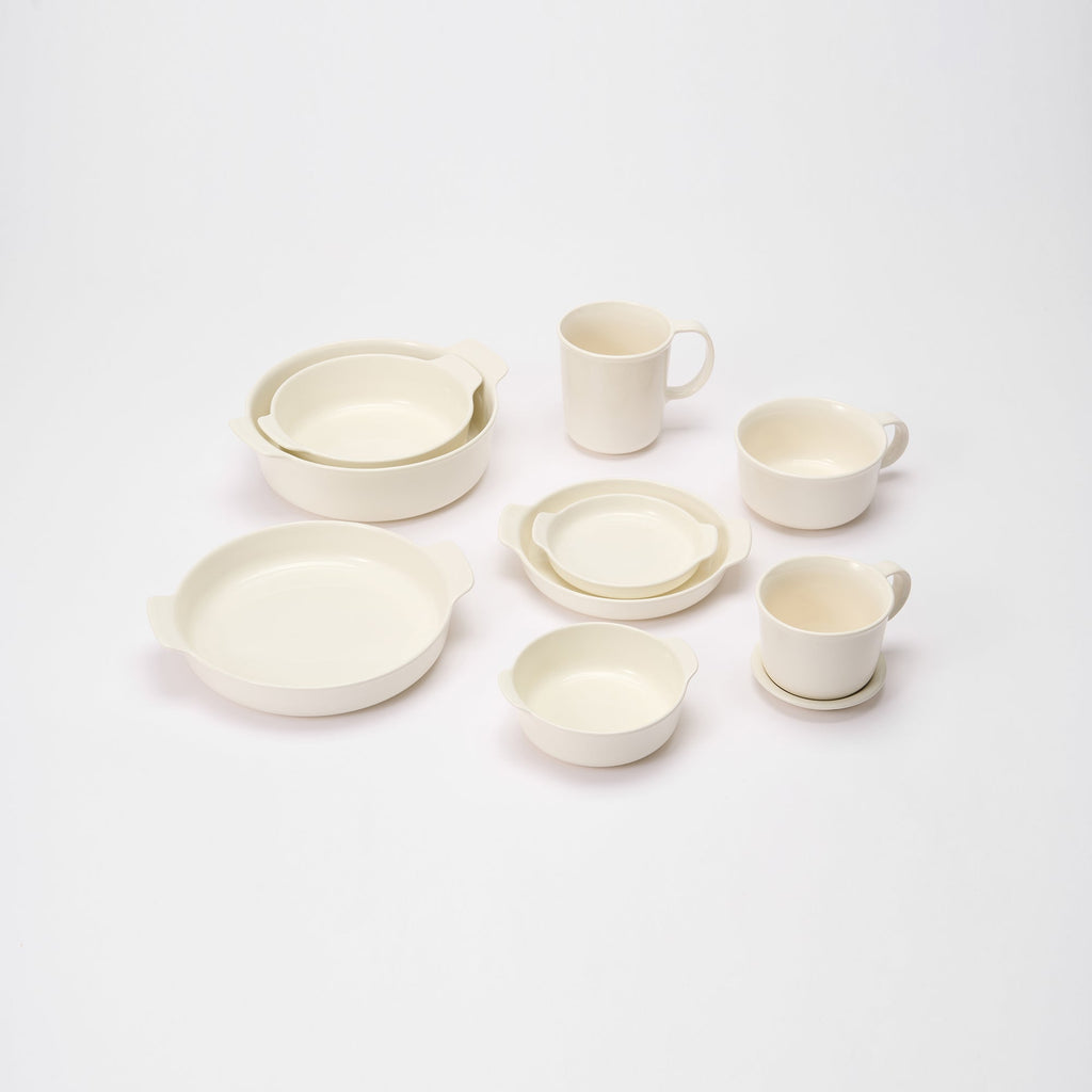 Stoneware Plate Dia. 8.3 - Off White