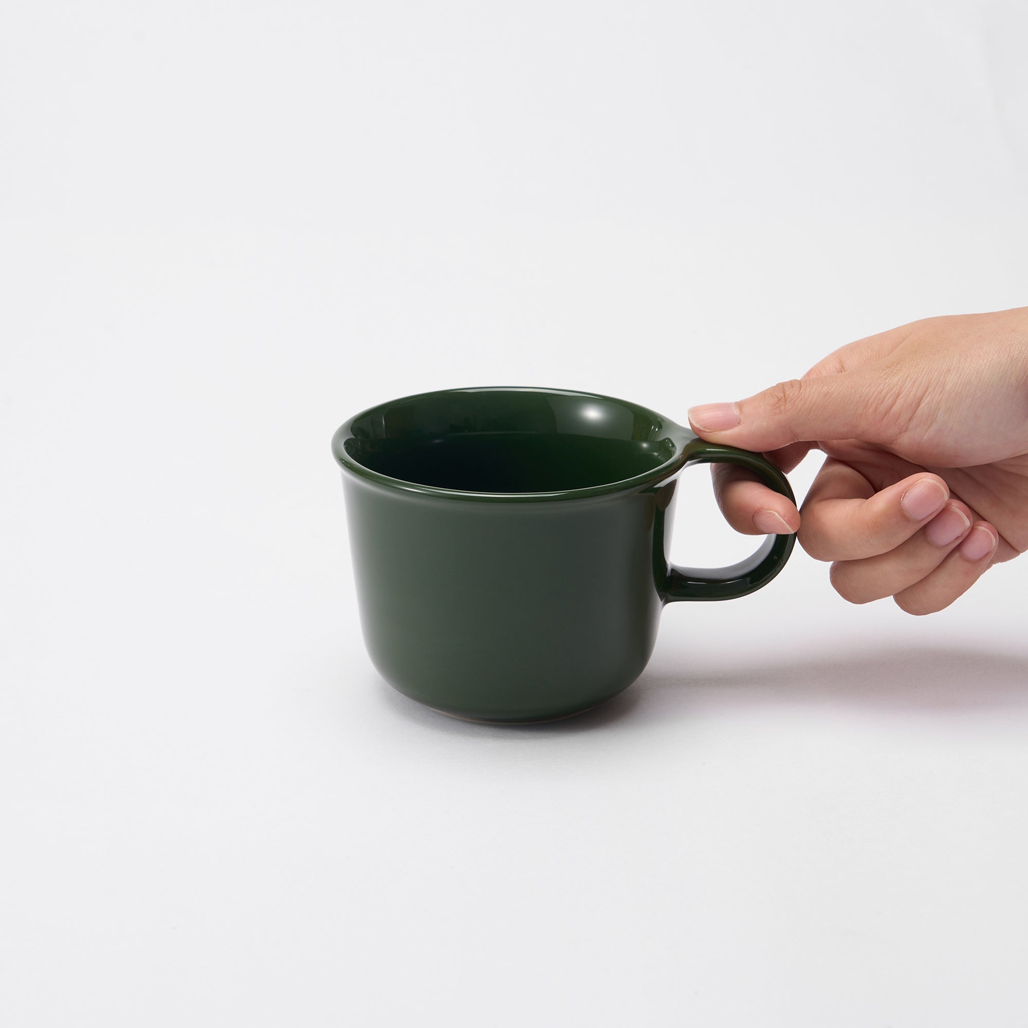 Stoneware Mug Cup 11.2 fl oz - Dark Green