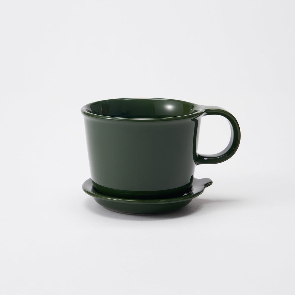 Stoneware Mug Cup 11.2 fl oz - Dark Green