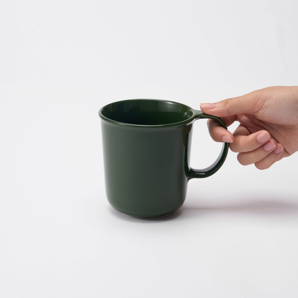 Stoneware Mug Cup 16.6 fl oz - Dark Green