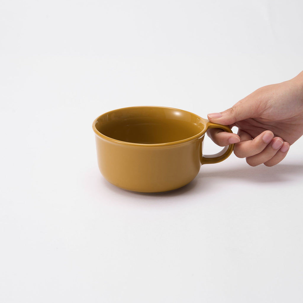 Stoneware Soup Mug Cup - Mustard Yellow