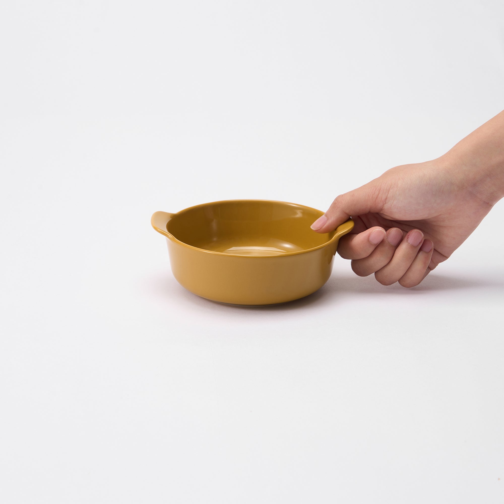 Stoneware Bowl Dia. 5.1 - Mustard Yellow