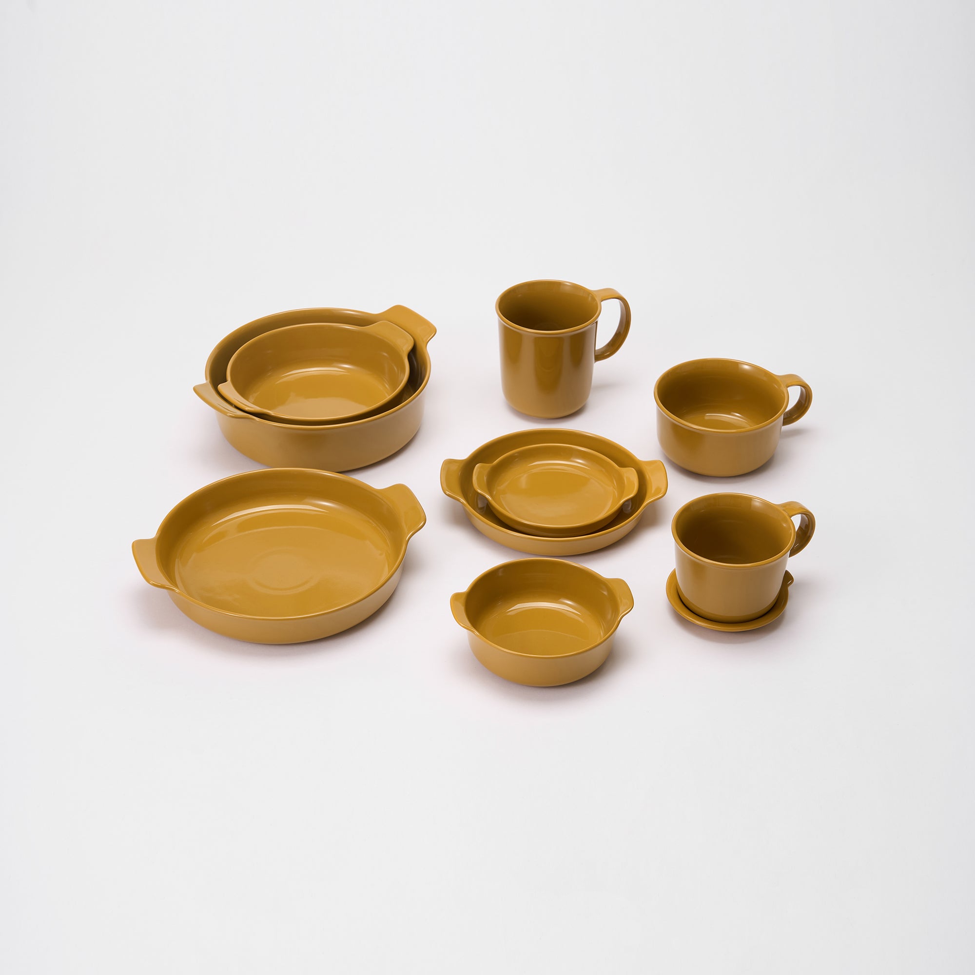 Stoneware Bowl Dia. 5.1 - Mustard Yellow