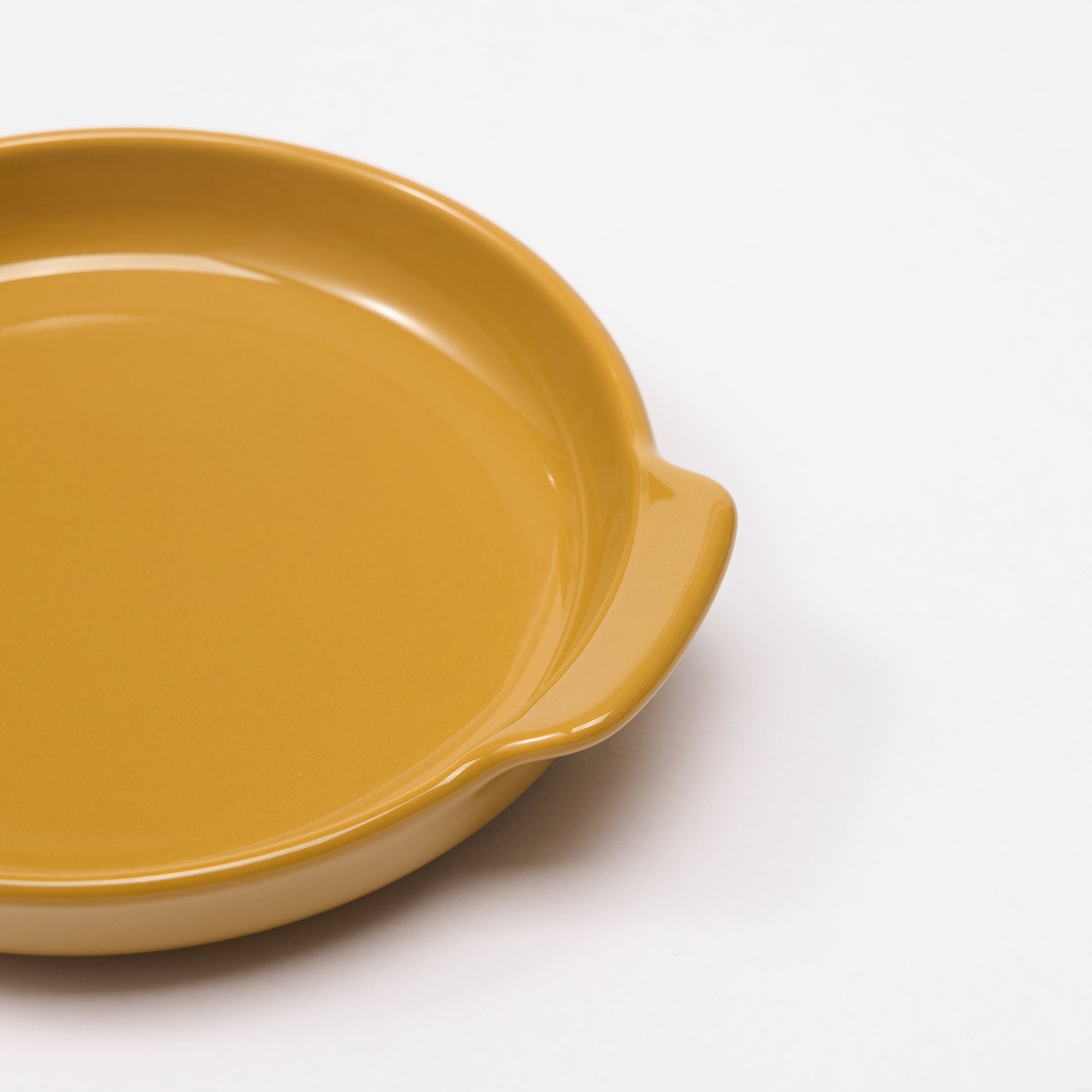 Stoneware Plate Dia. 5 - Mustard Yellow