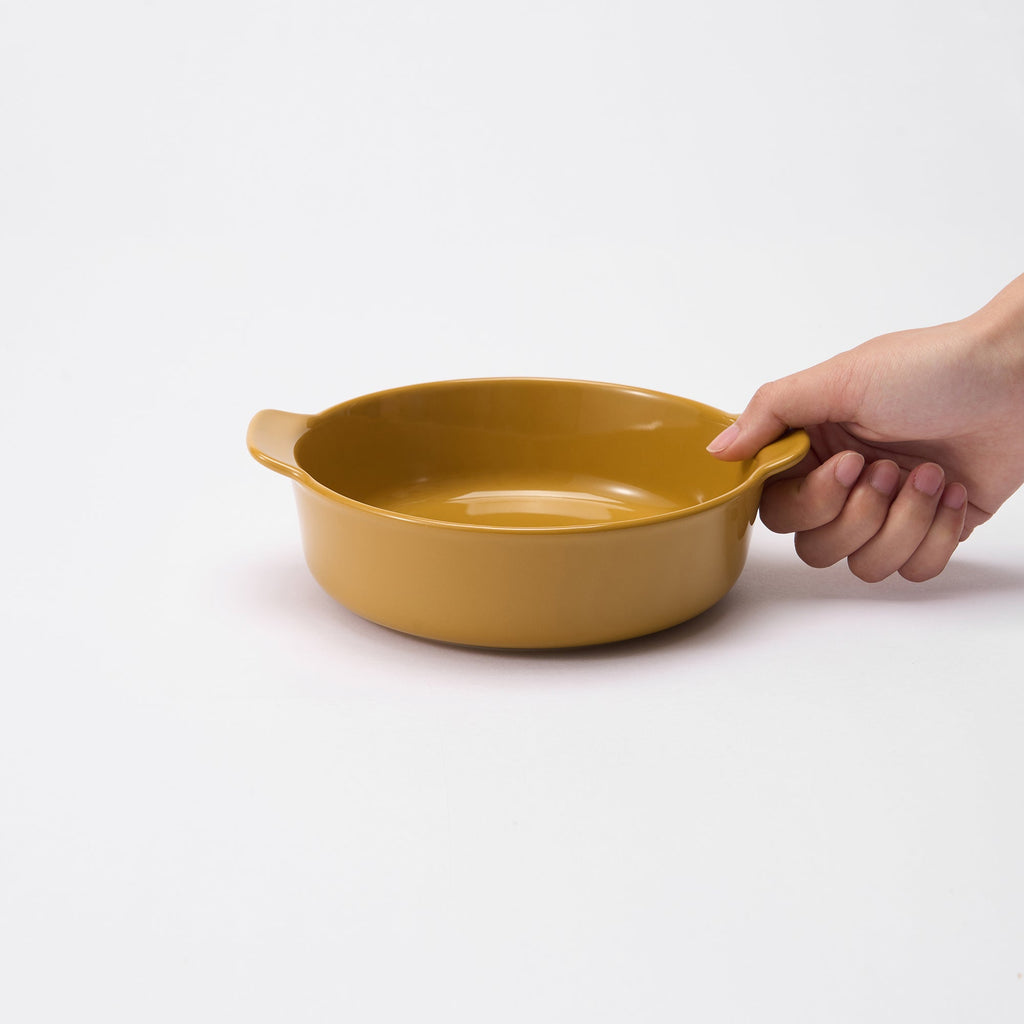 Stoneware Bowl Dia. 6.6 - Mustard Yellow