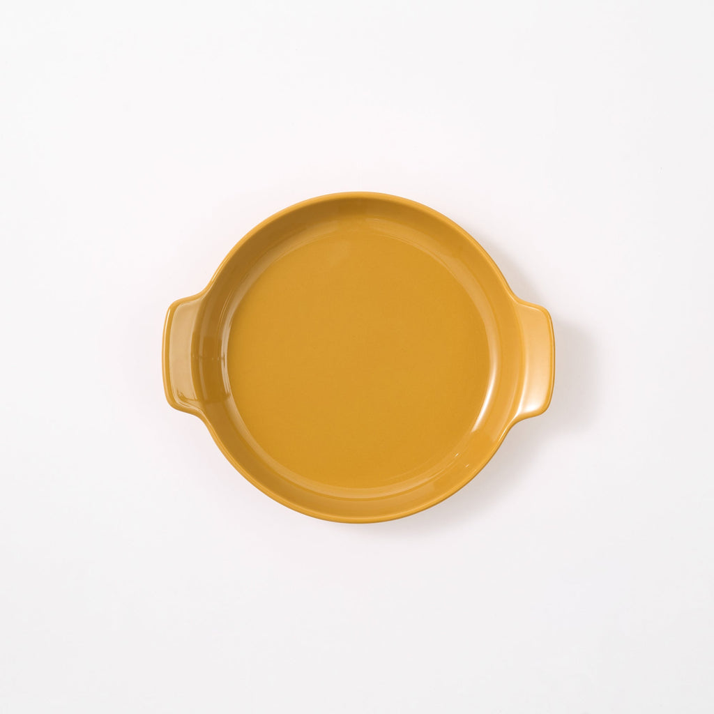 Stoneware Plate Dia. 6.7 - Mustard Yellow