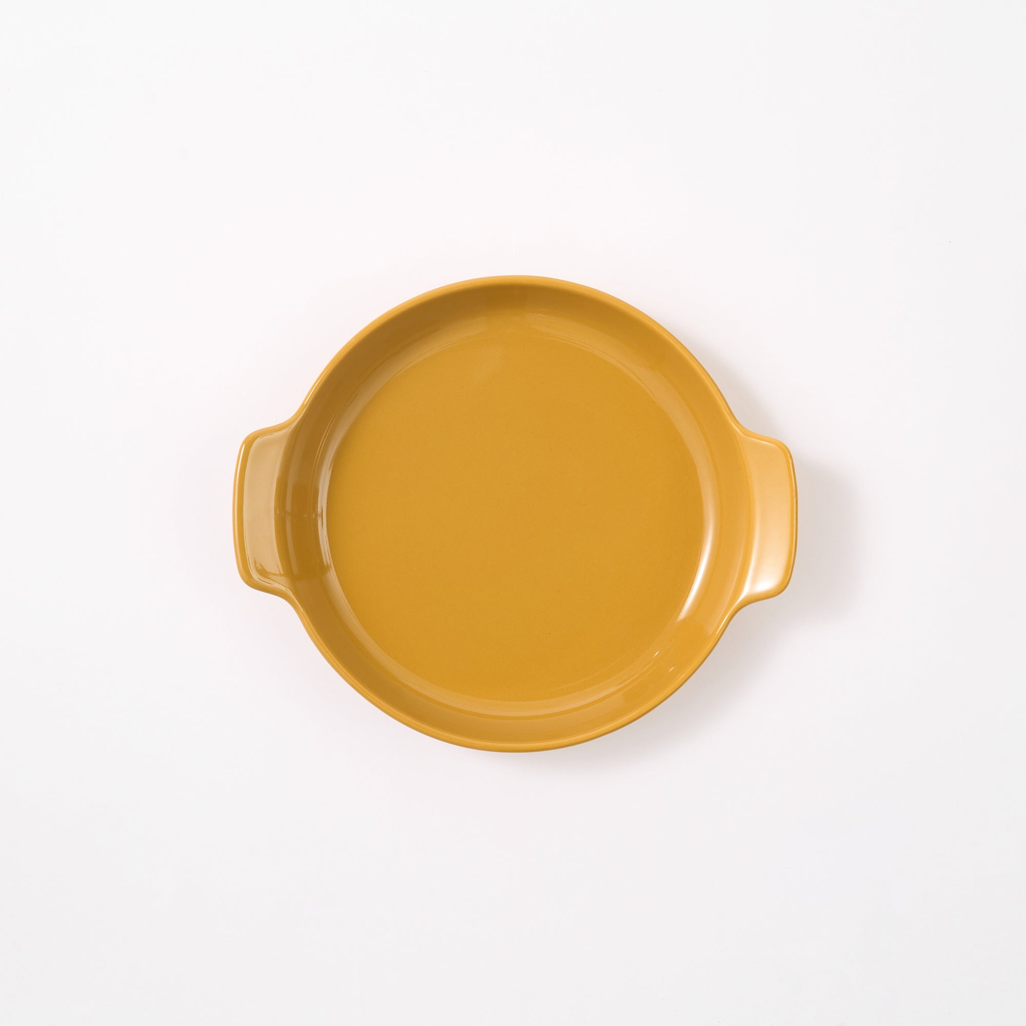 Stoneware Plate Dia. 6.7 - Mustard Yellow