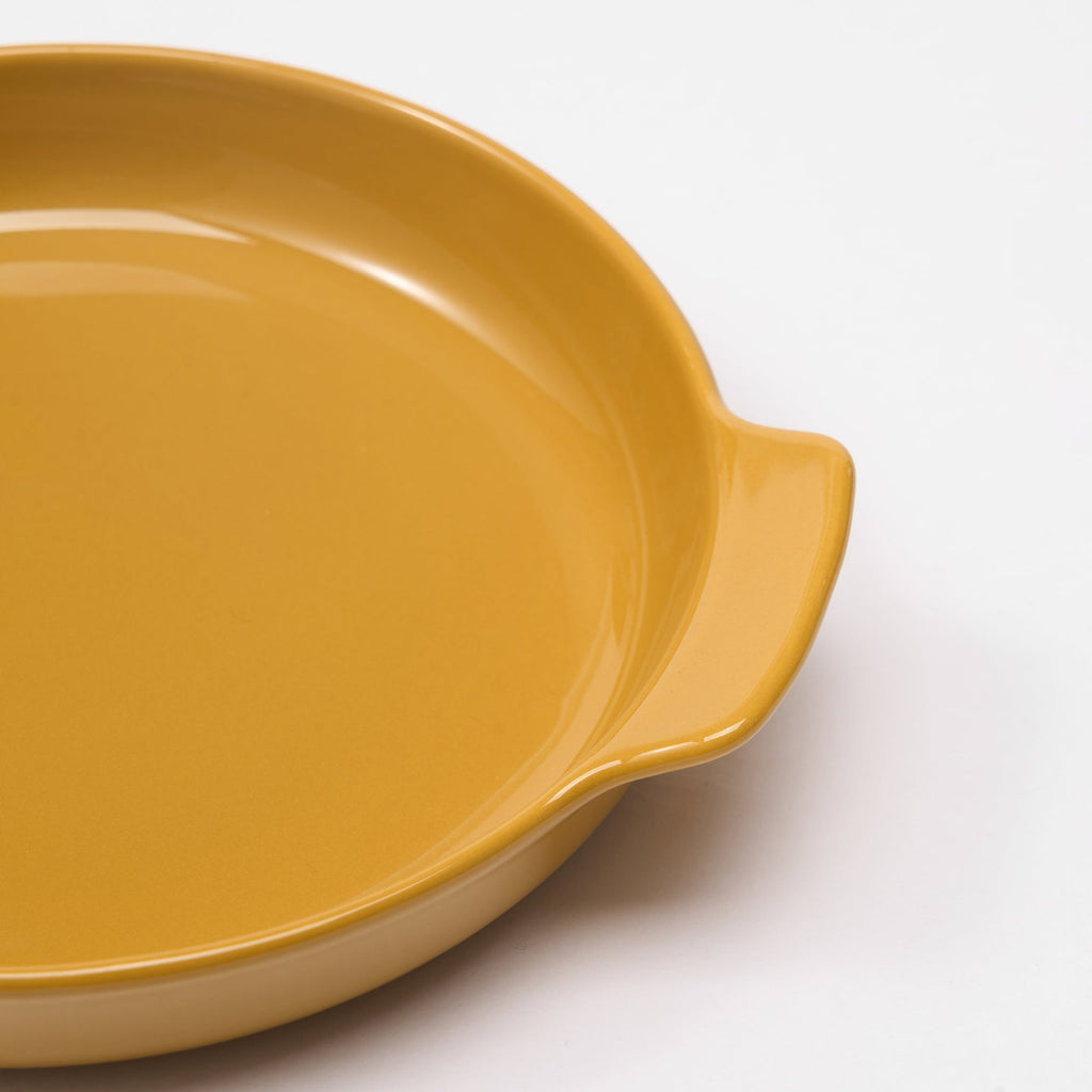 Stoneware Plate Dia. 6.7 - Mustard Yellow