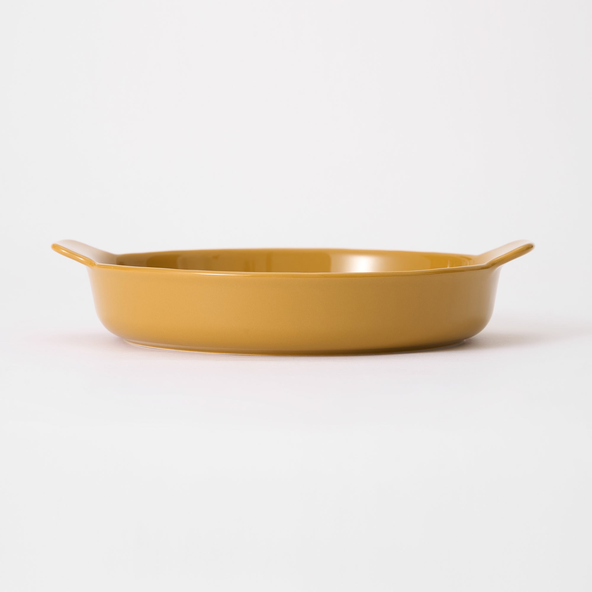 Stoneware Plate Dia. 8.3 - Mustard Yellow