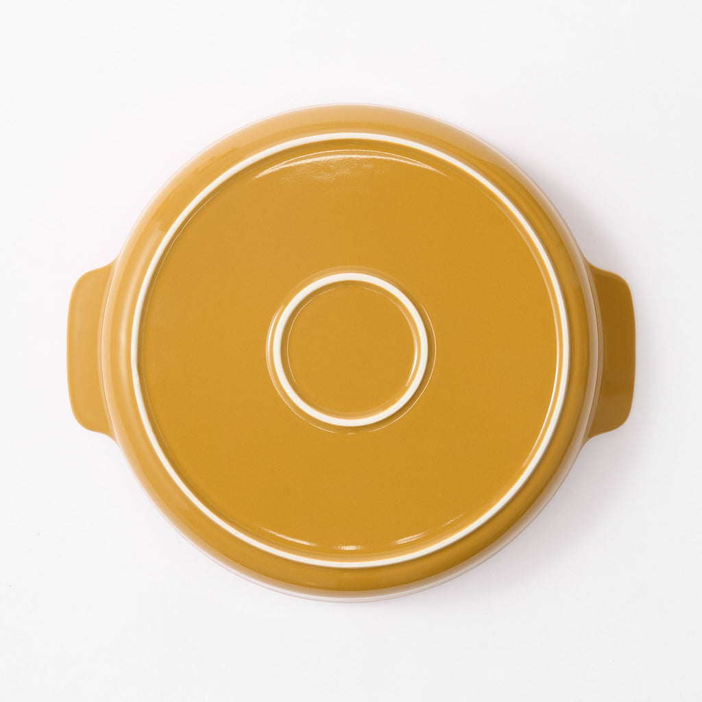 Stoneware Plate Dia. 8.3 - Mustard Yellow
