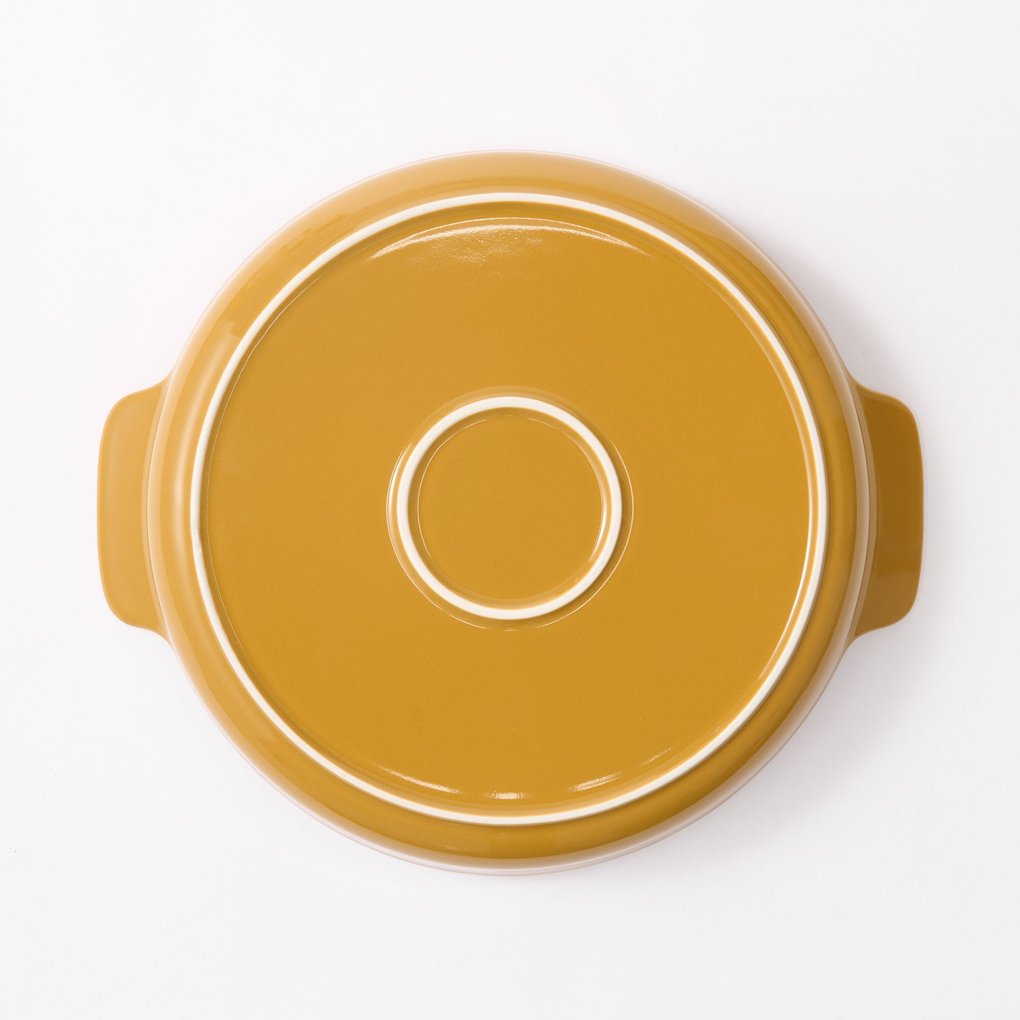 Stoneware Plate Dia. 8.3 - Mustard Yellow