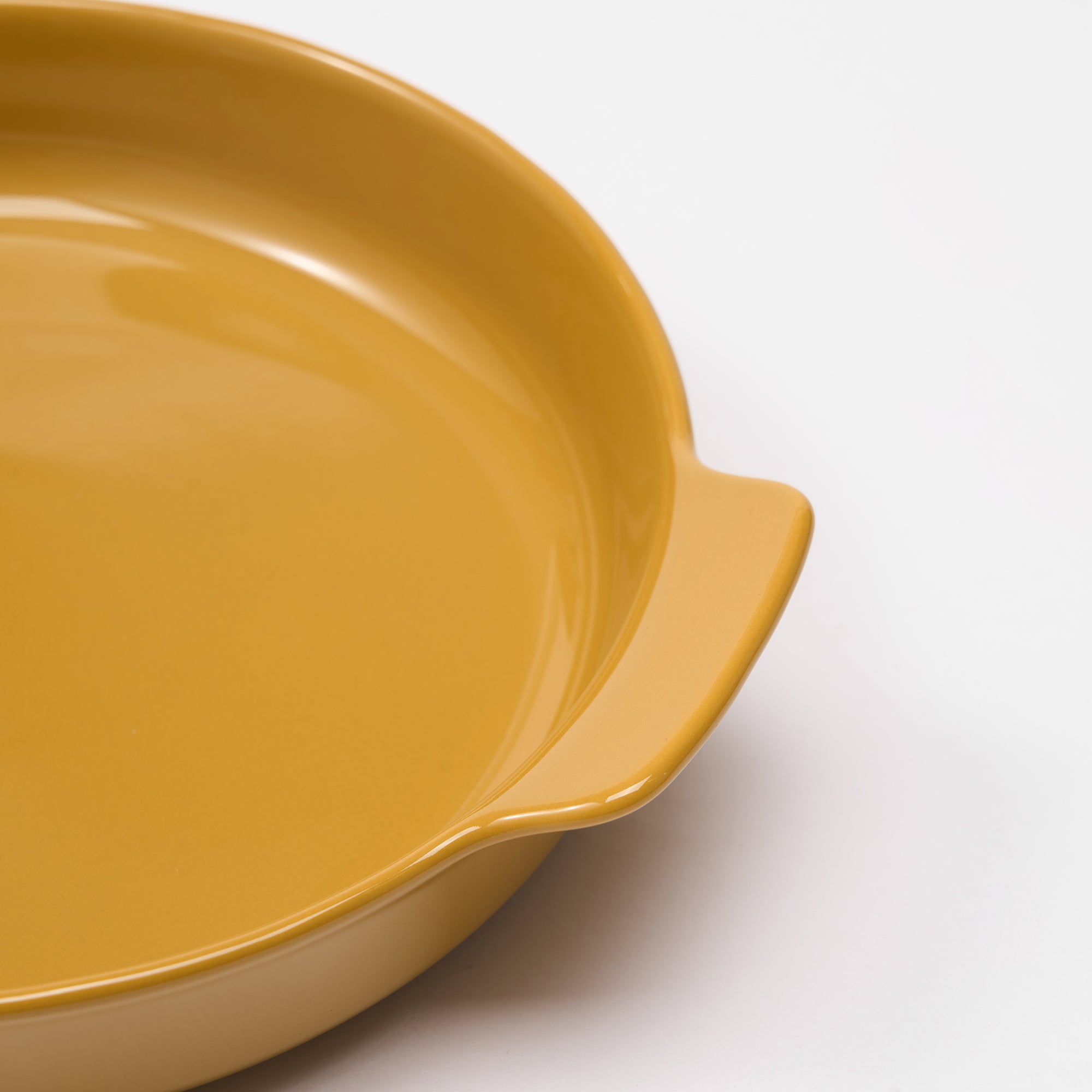 Stoneware Plate Dia. 8.3 - Mustard Yellow