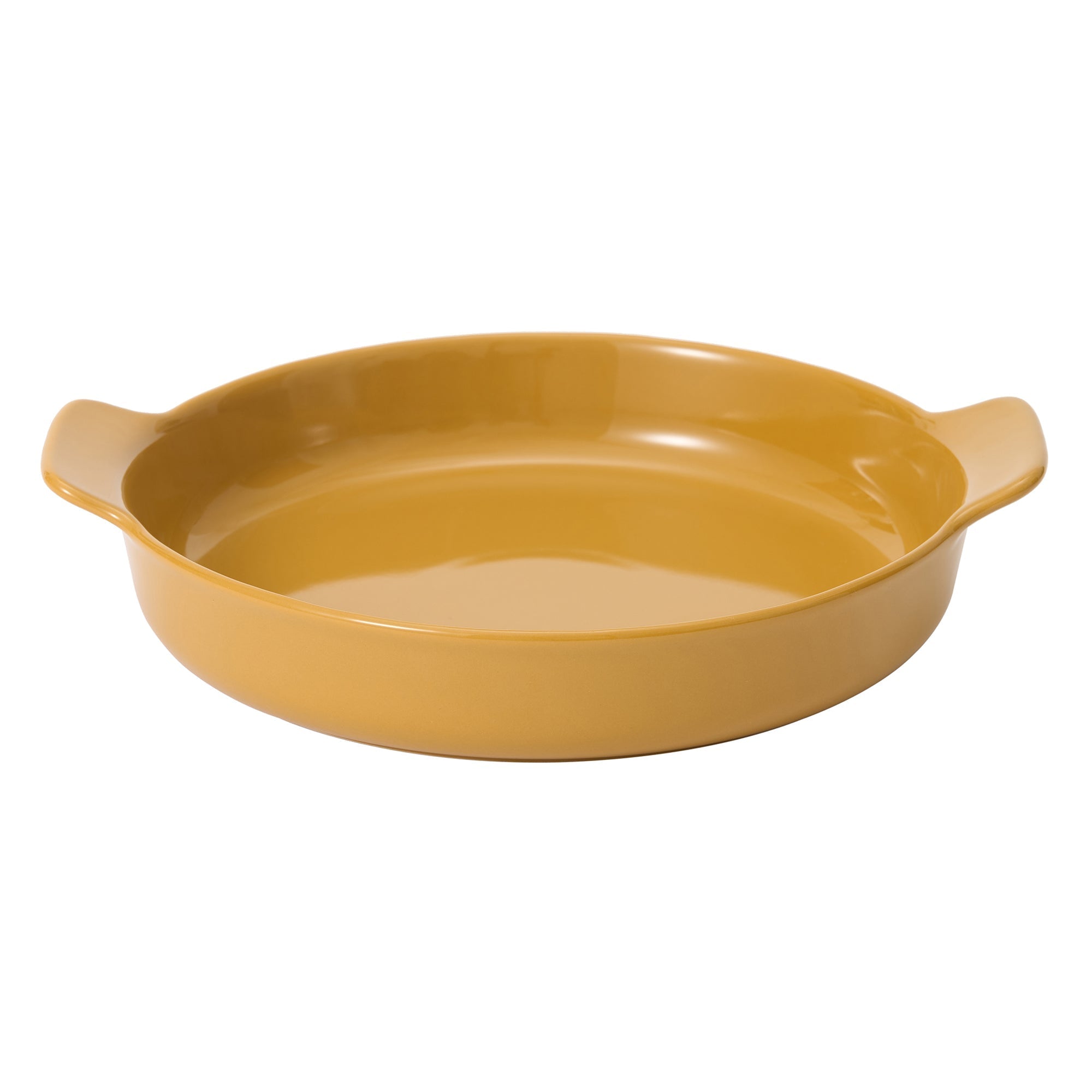 Stoneware Plate Dia. 8.3 - Mustard Yellow