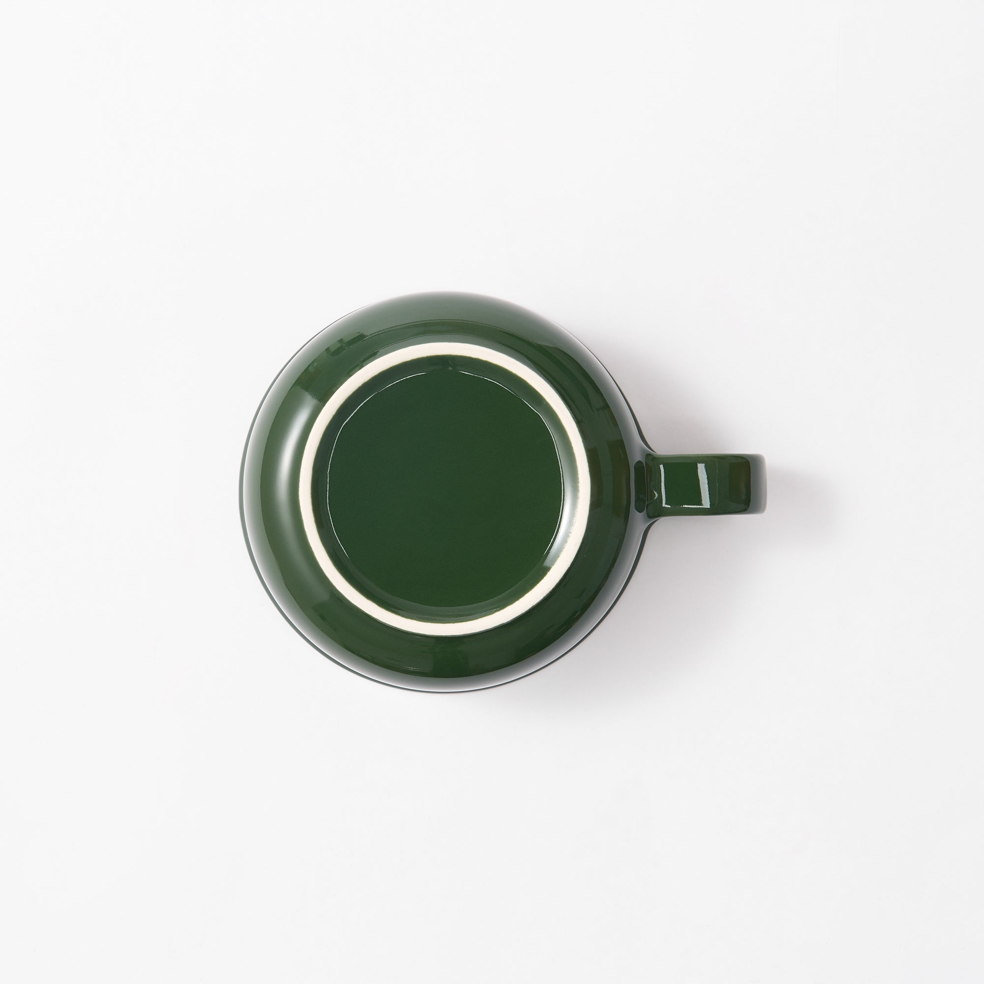 Stoneware Soup Mug Cup - Dark Green