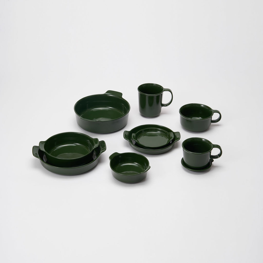 Stoneware Bowl Dia. 5.1 - Dark Green