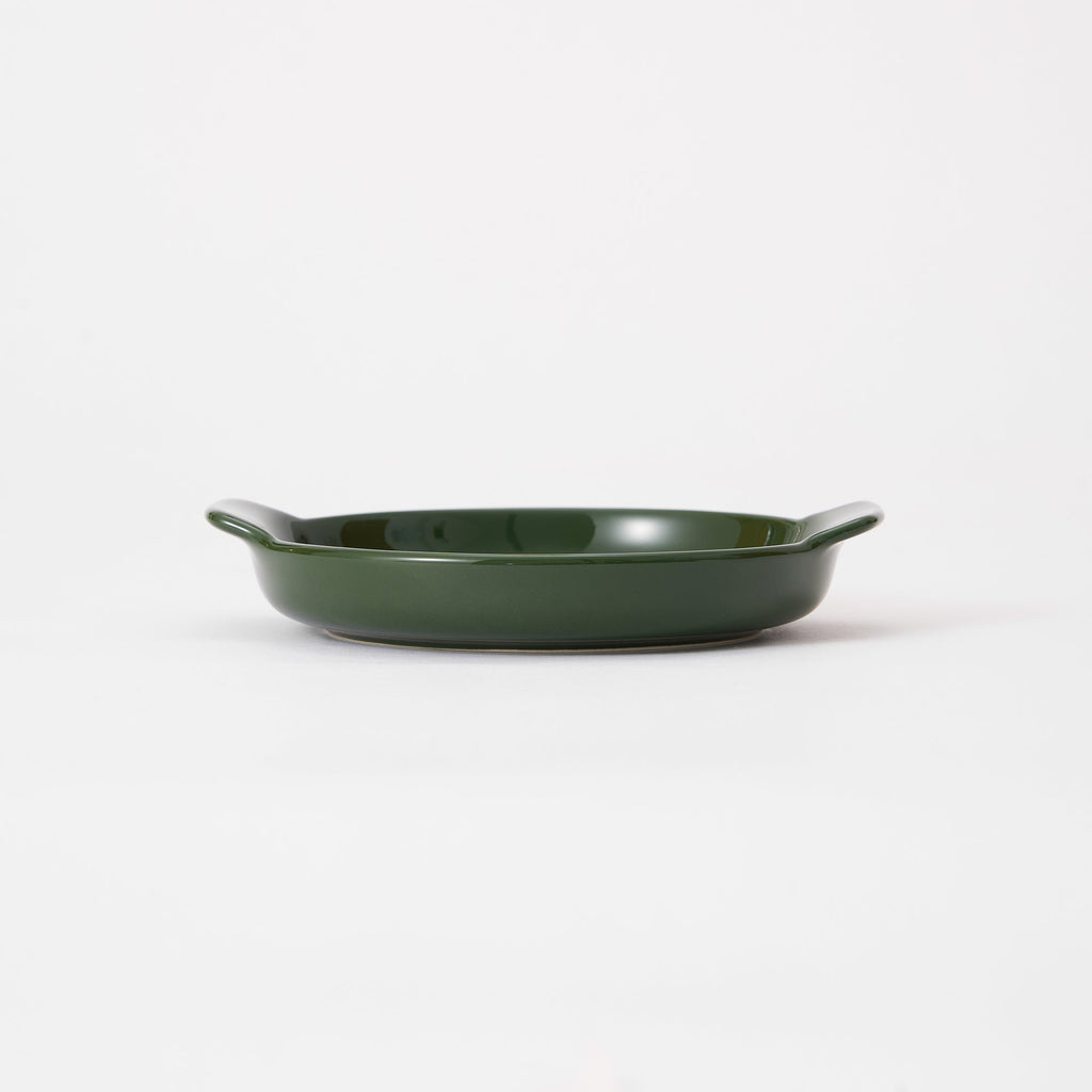 Stoneware Plate Dia. 5 - Dark Green