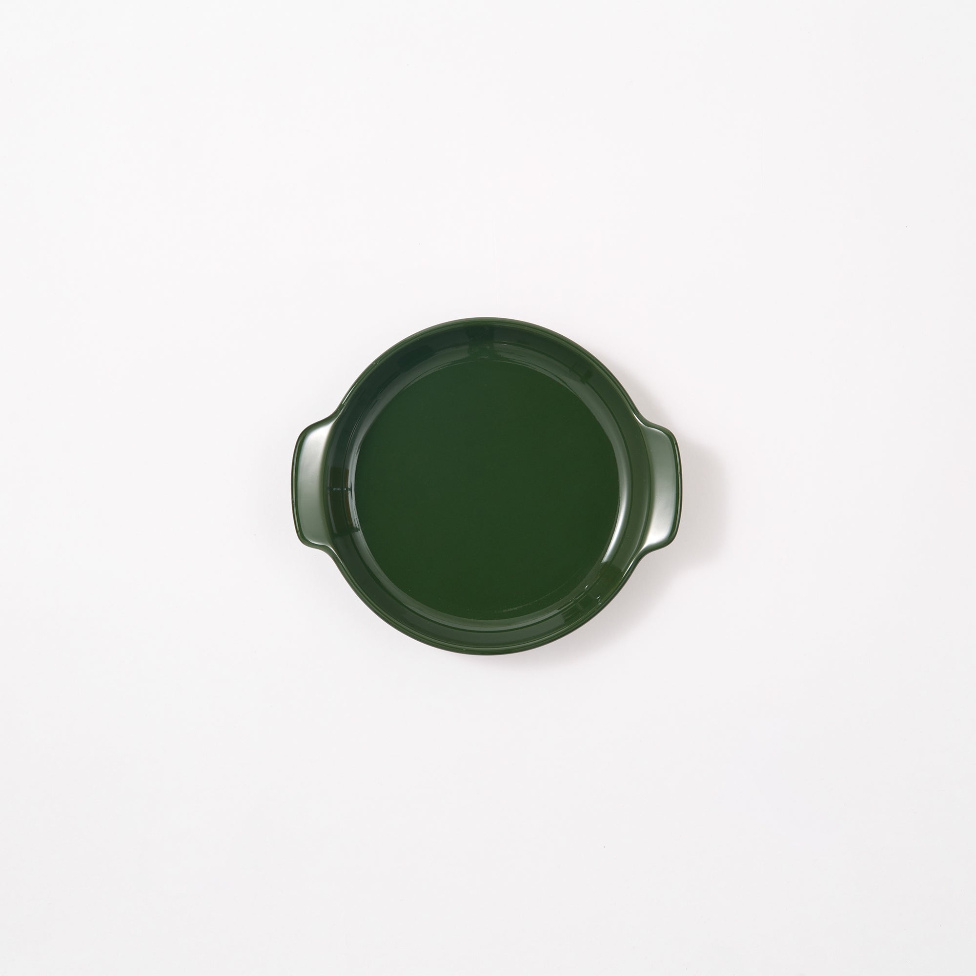 Stoneware Plate Dia. 5 - Dark Green