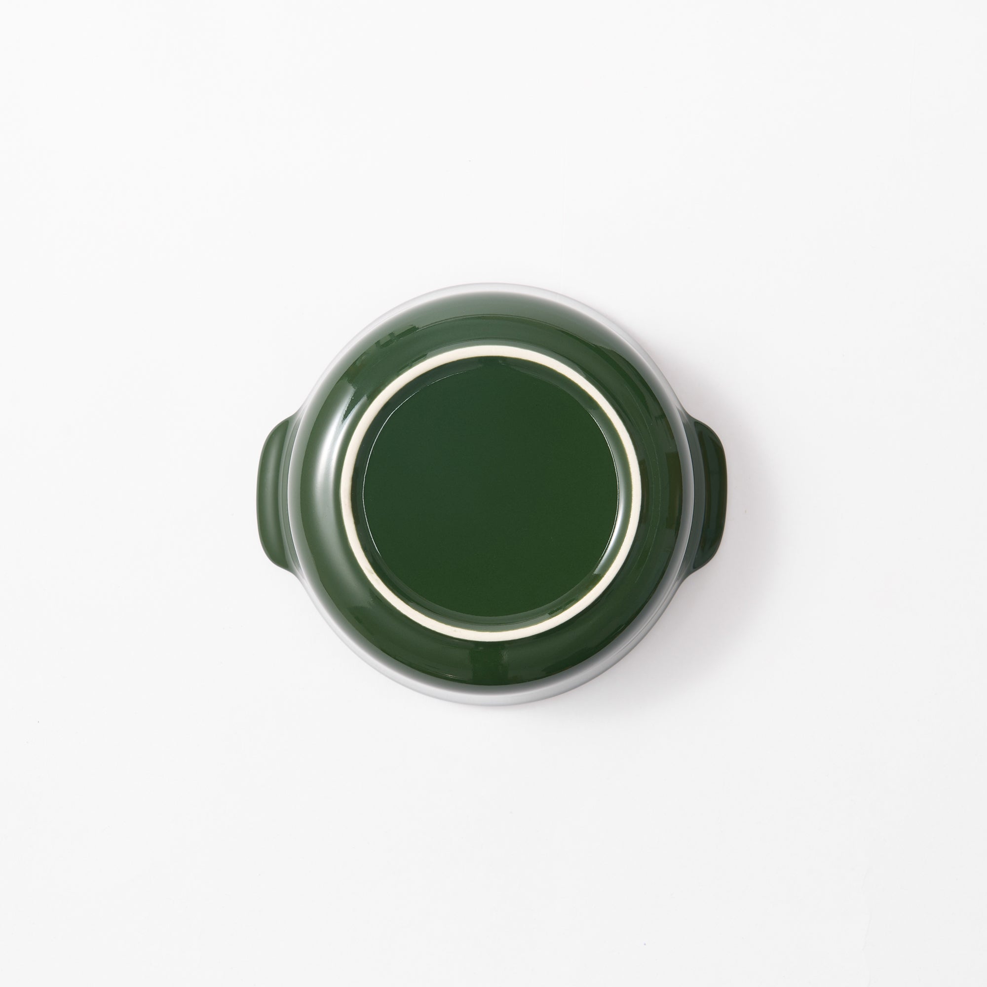 Stoneware Plate Dia. 5 - Dark Green