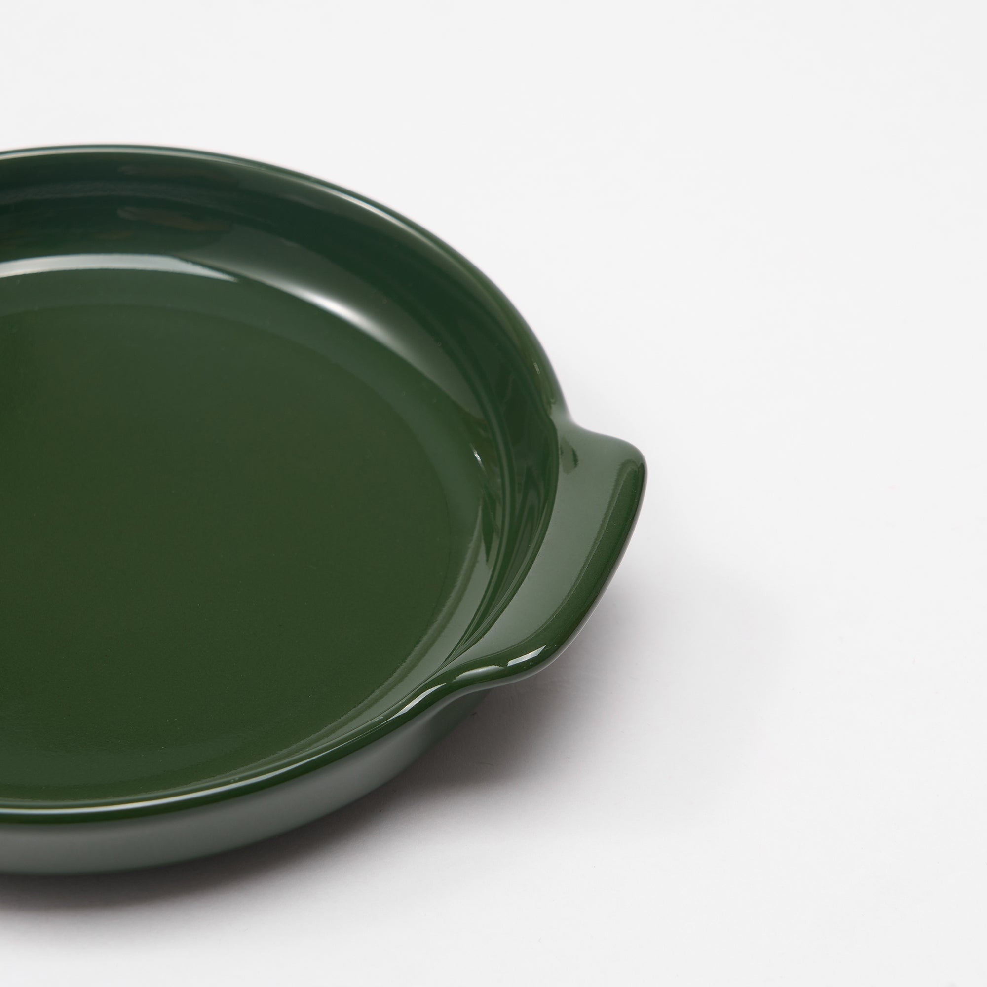 Stoneware Plate Dia. 5 - Dark Green