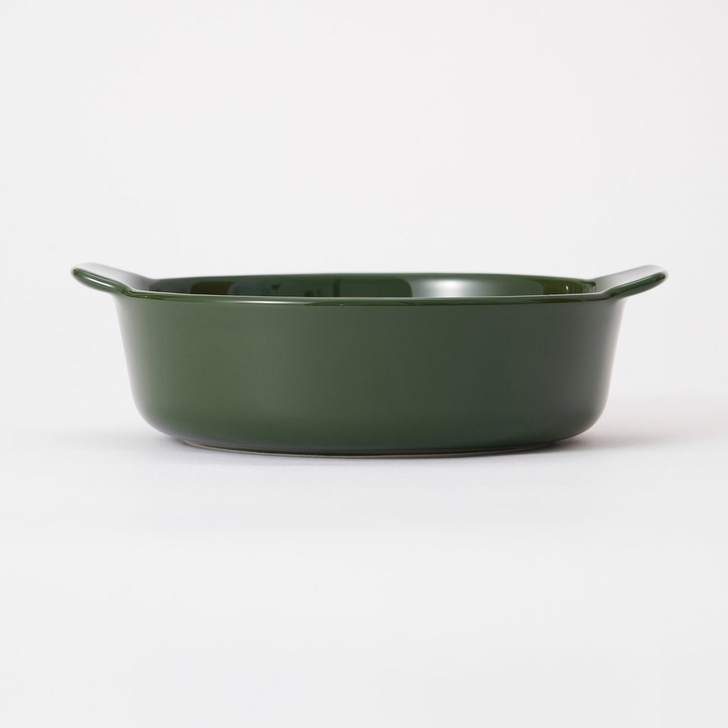 Stoneware Bowl Dia. 6.6 - Dark Green