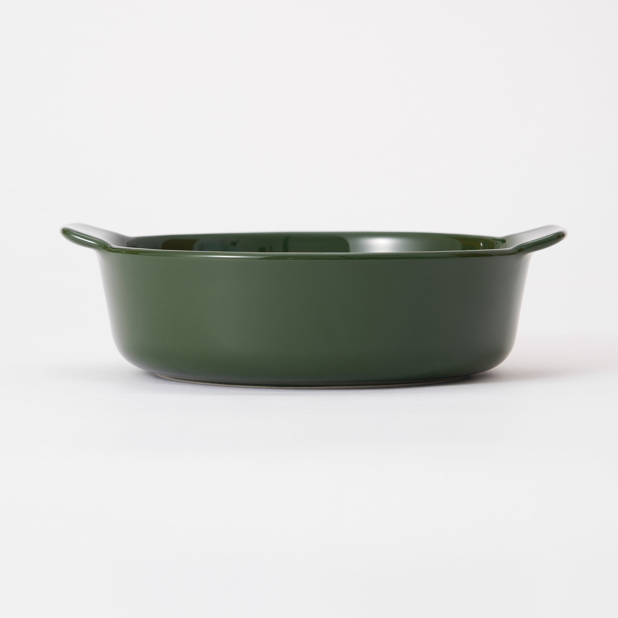 Stoneware Bowl Dia. 6.6 - Dark Green