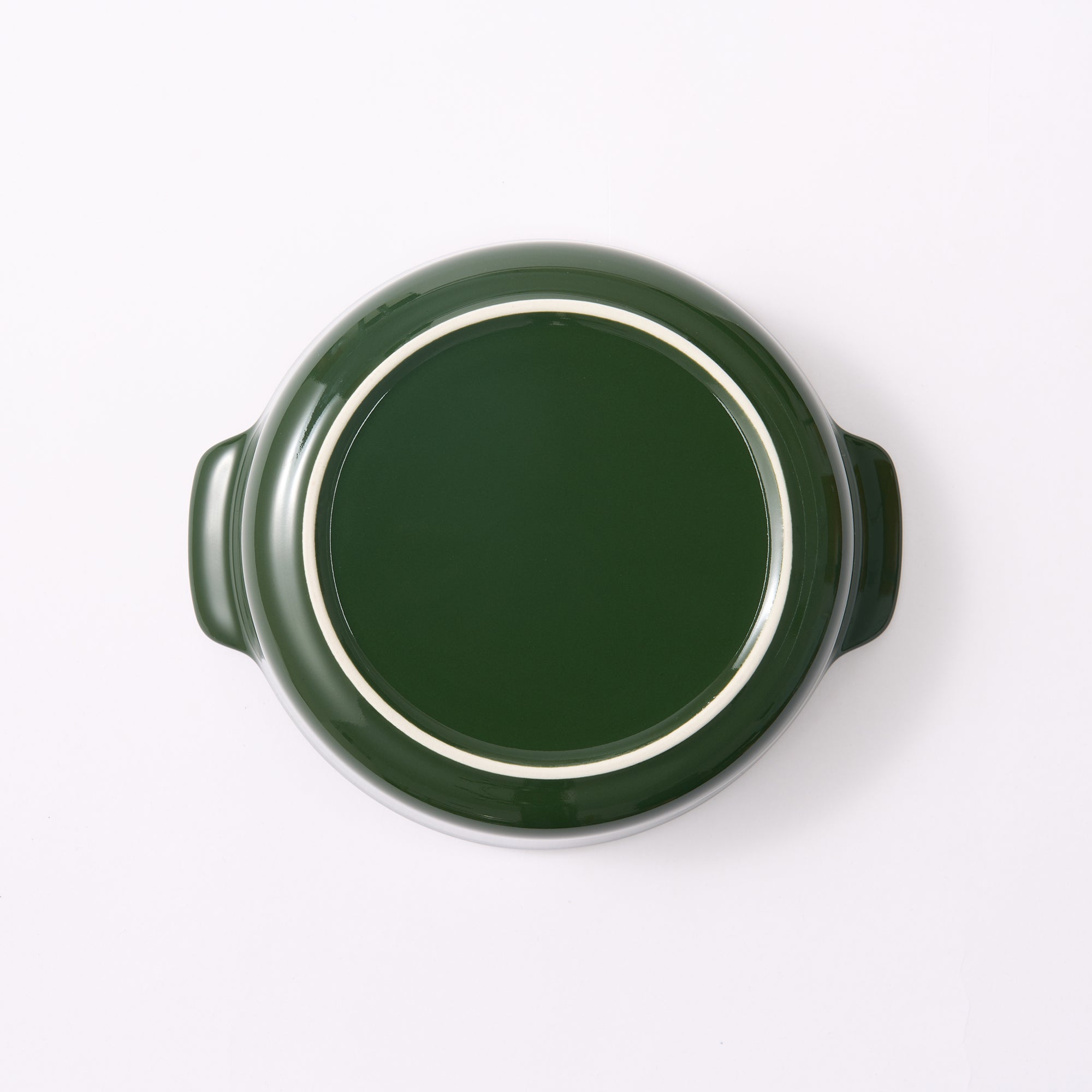 Stoneware Bowl Dia. 6.6 - Dark Green