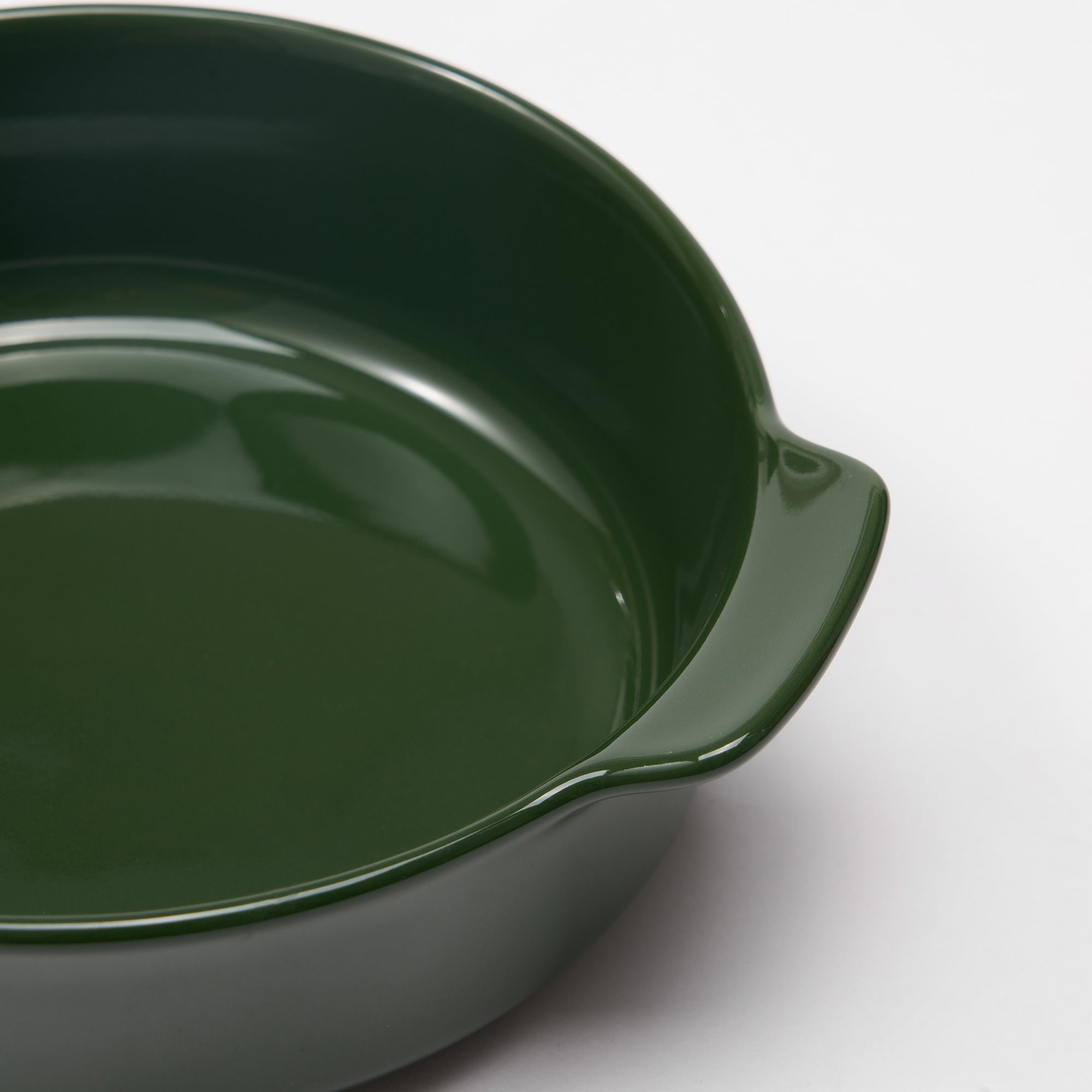 Stoneware Bowl Dia. 6.6 - Dark Green