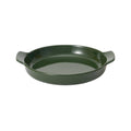 Stoneware Plate Dia. 6.7 - Dark Green