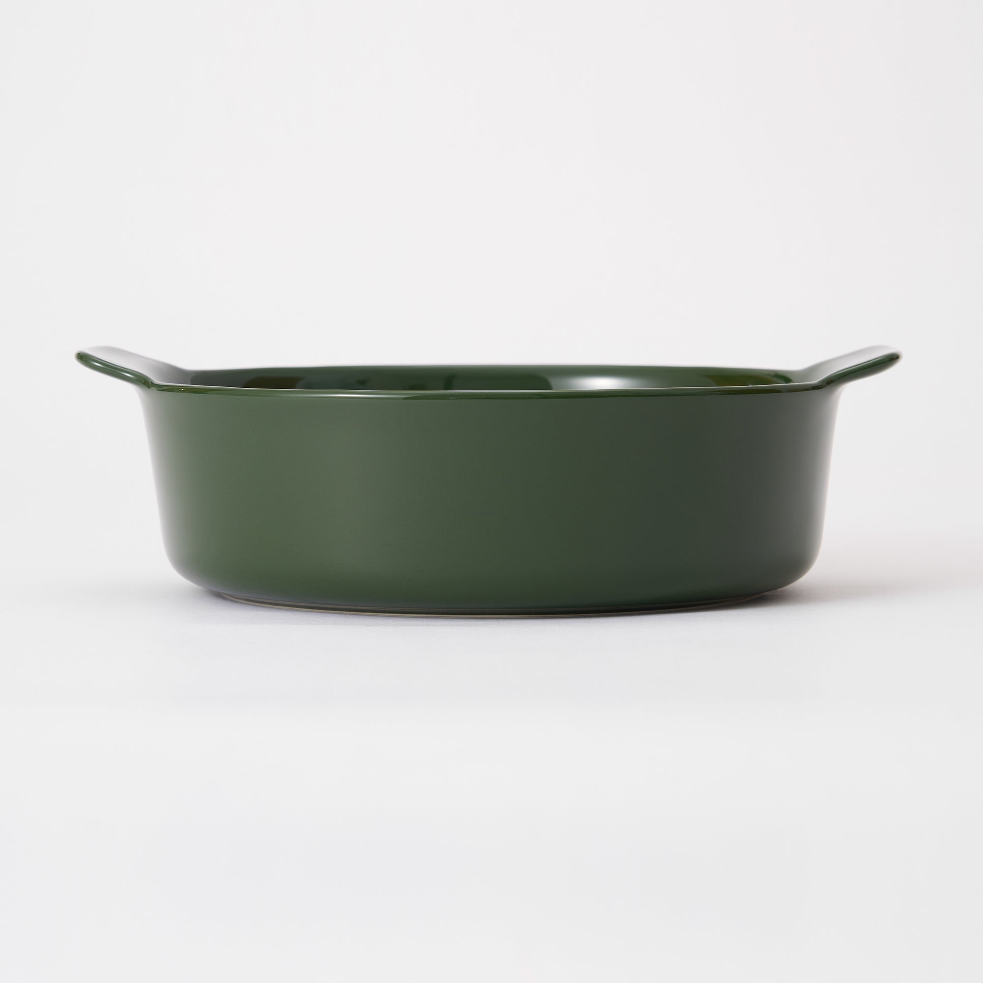 Stoneware Bowl Dia. 8.2 - Dark Green