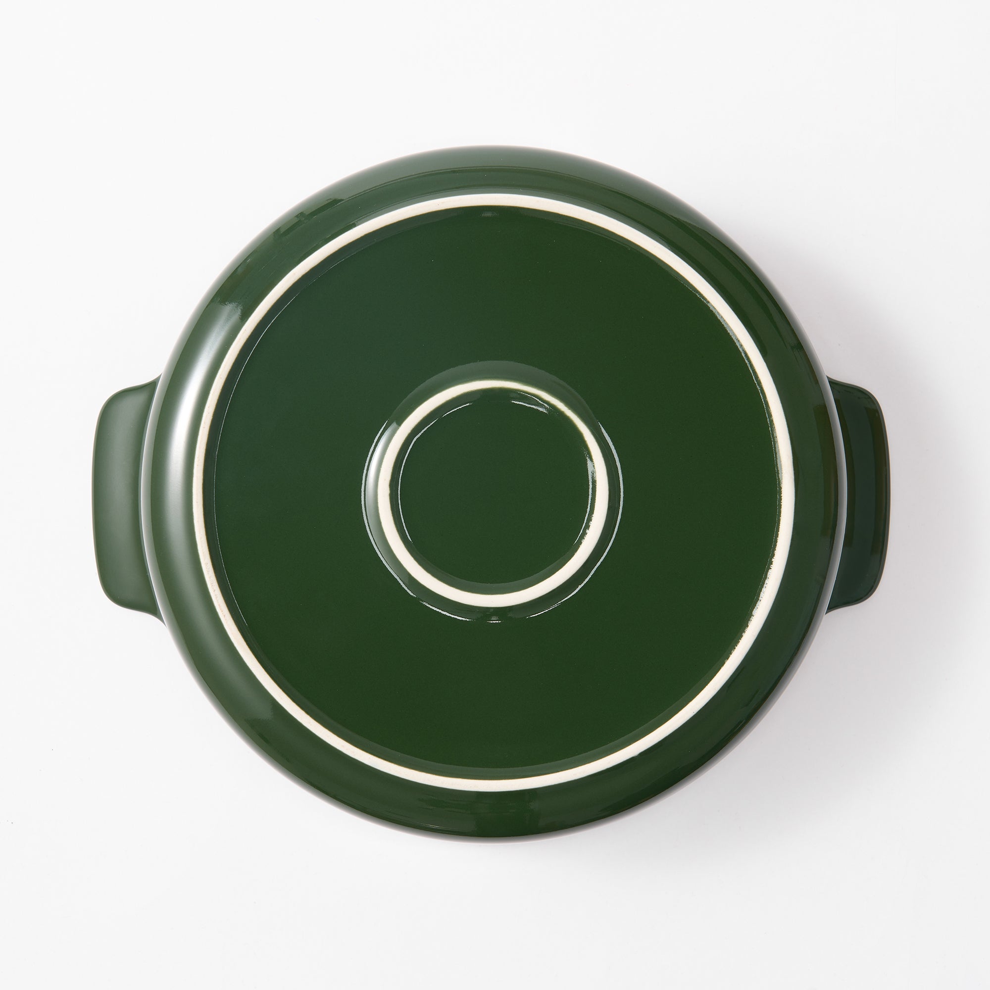 Stoneware Bowl Dia. 8.2 - Dark Green