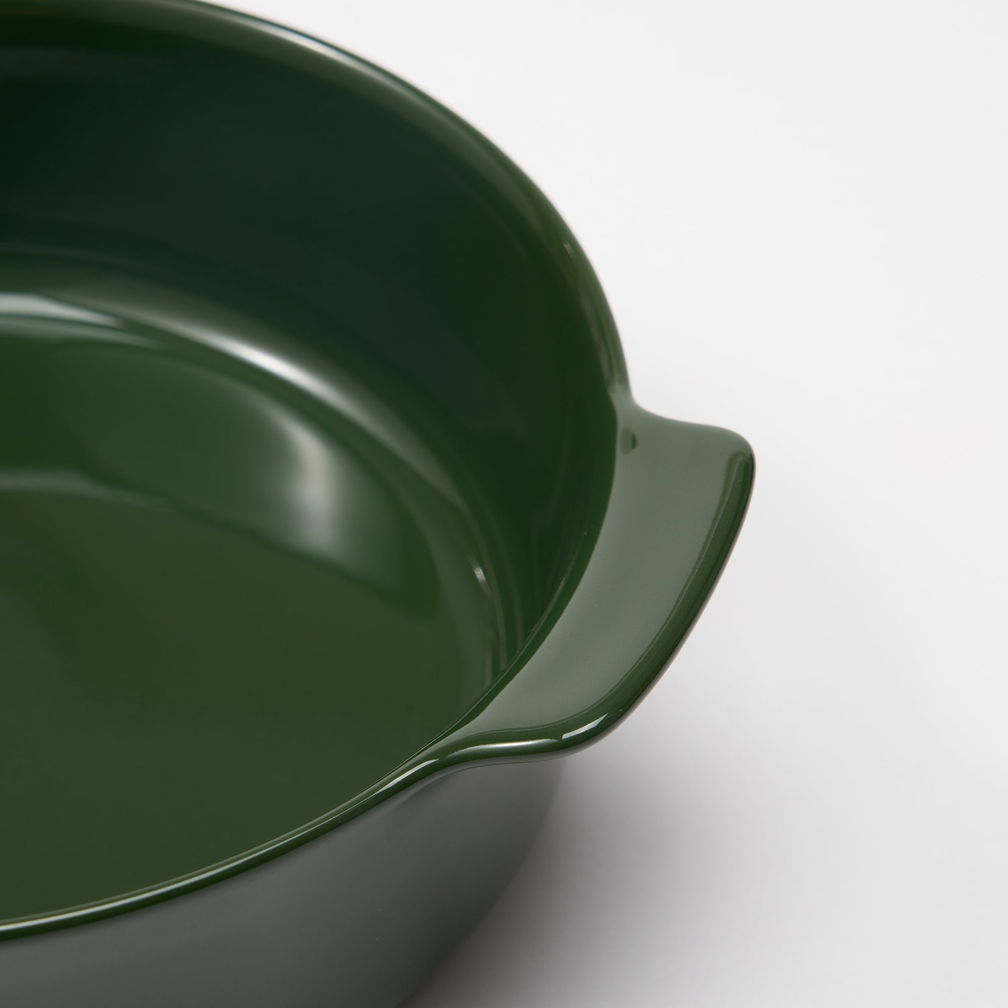 Stoneware Bowl Dia. 8.2 - Dark Green