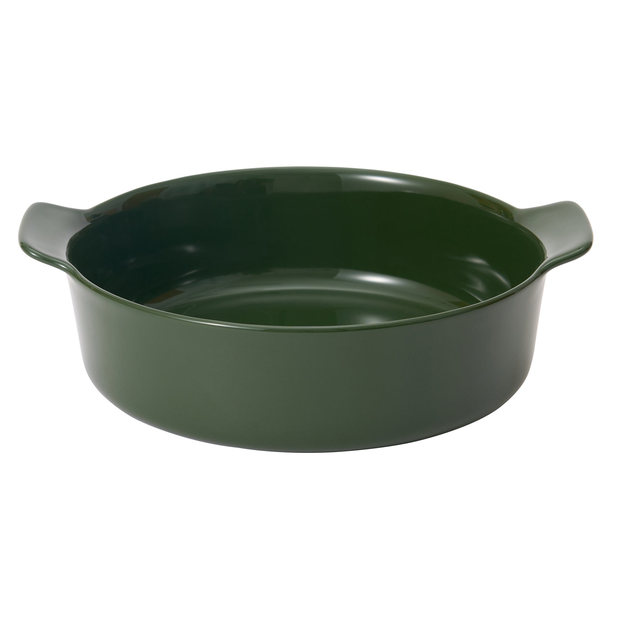Stoneware Bowl Dia. 8.2 - Dark Green