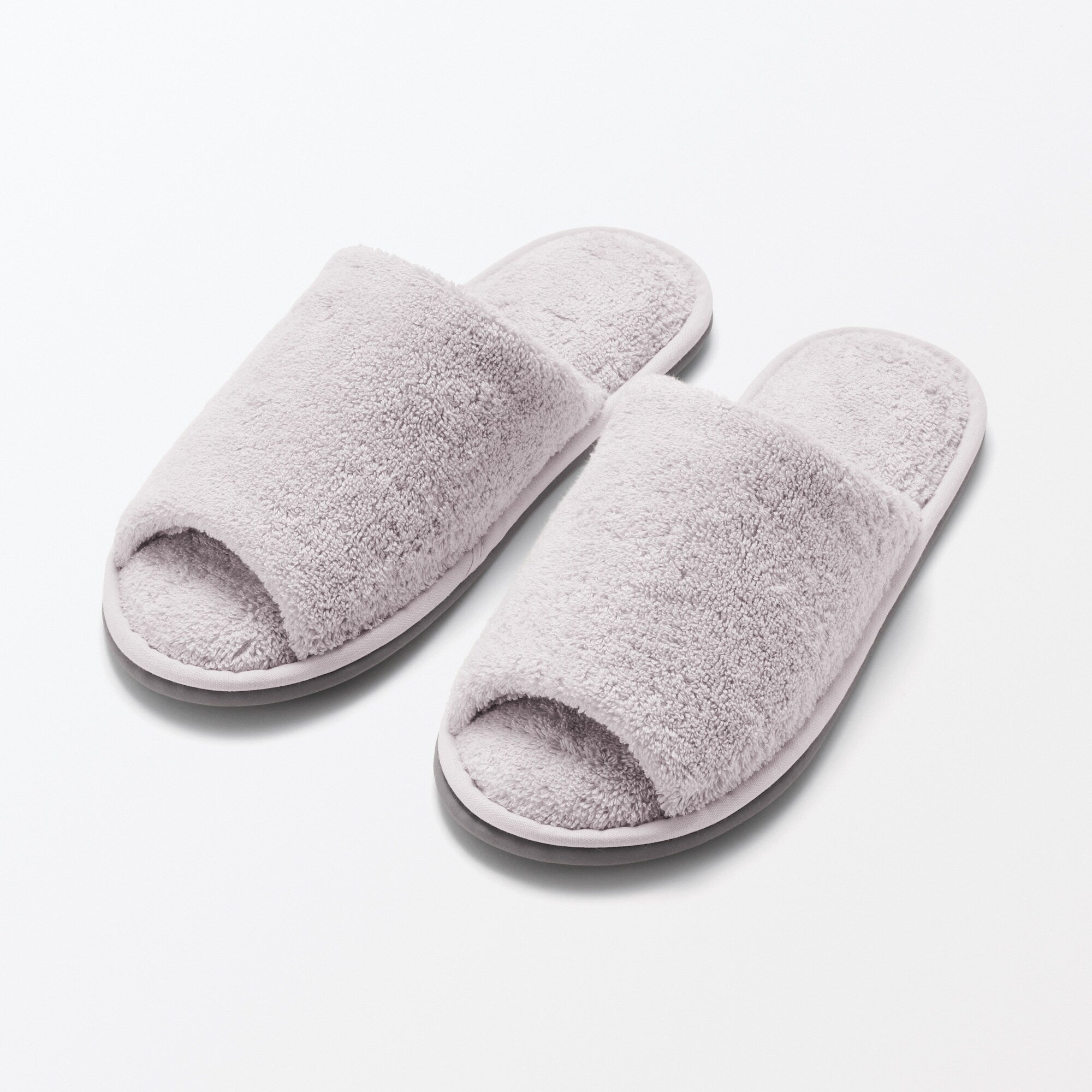Cotton Pile Open Toe Slippers