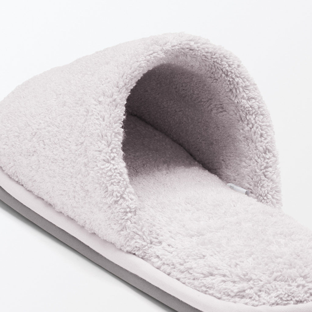 Cotton Pile Open Toe Slippers