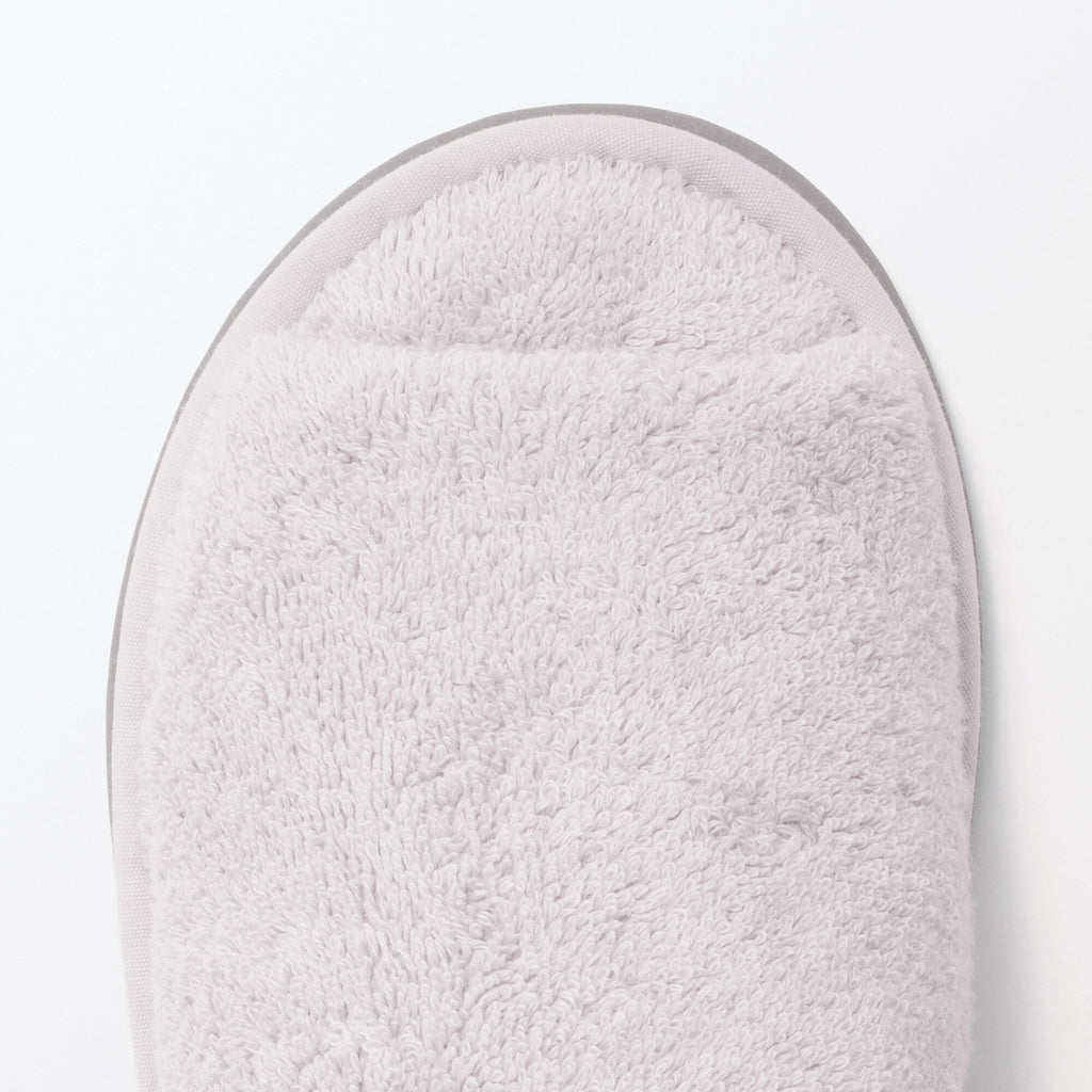 Cotton Pile Open Toe Slippers