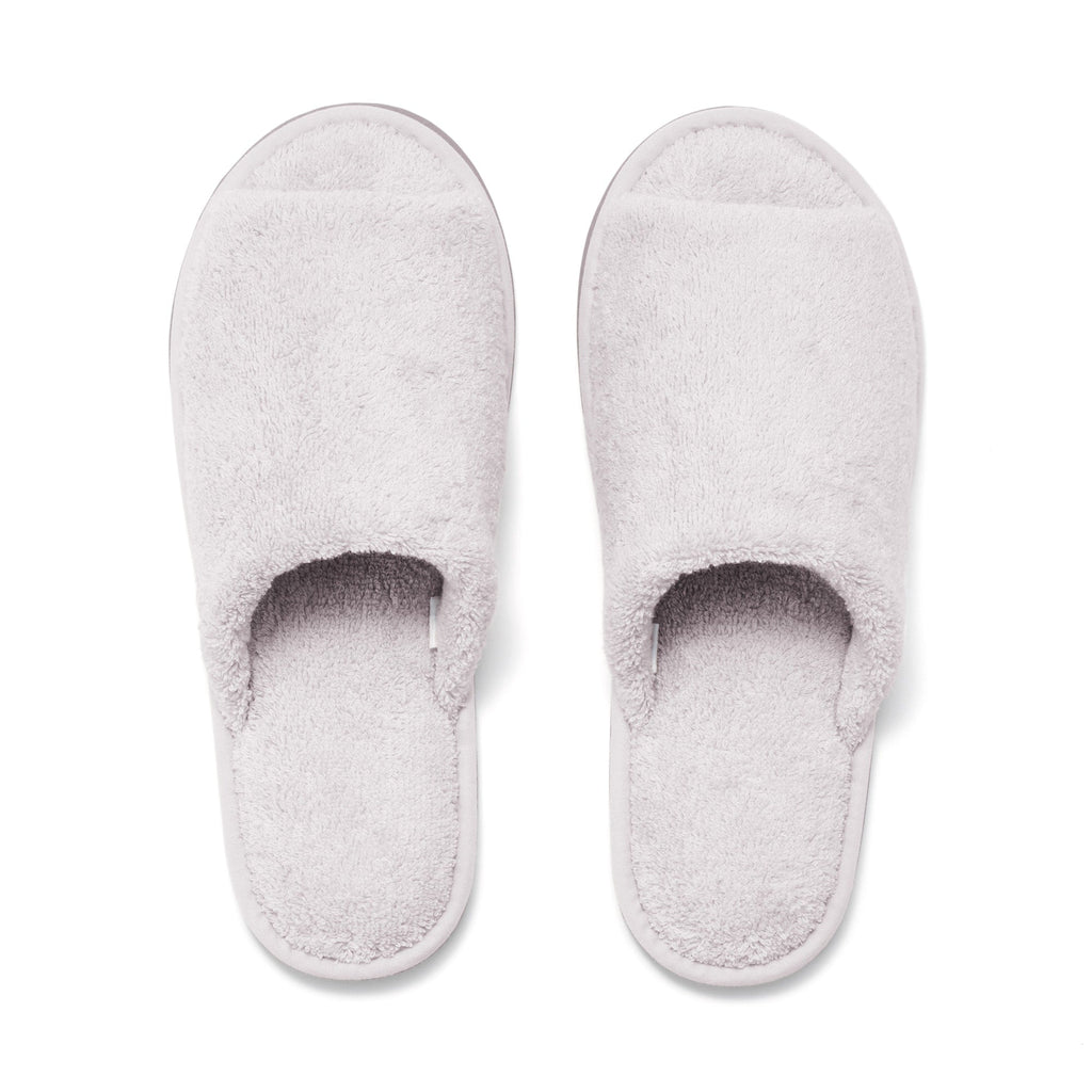 Cotton Pile Open Toe Slippers