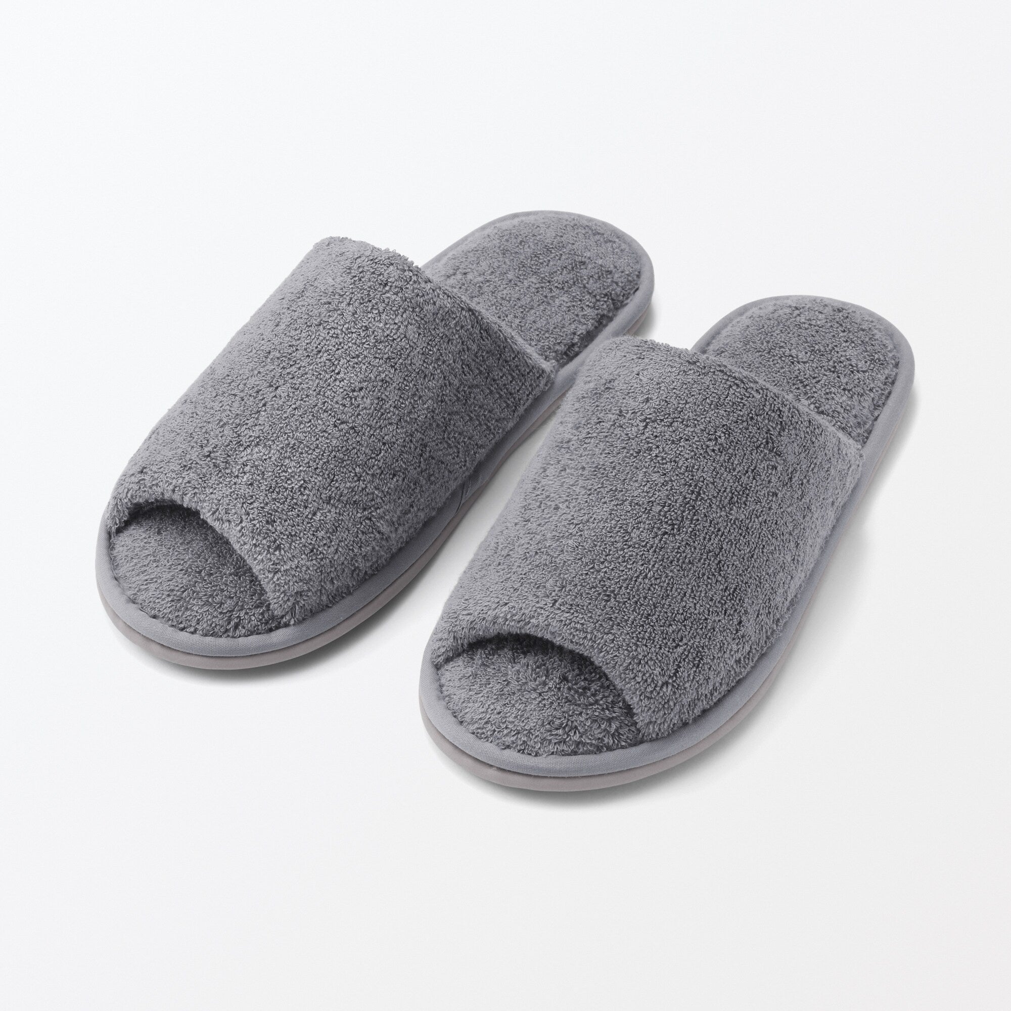 Cotton Pile Open Toe Slippers