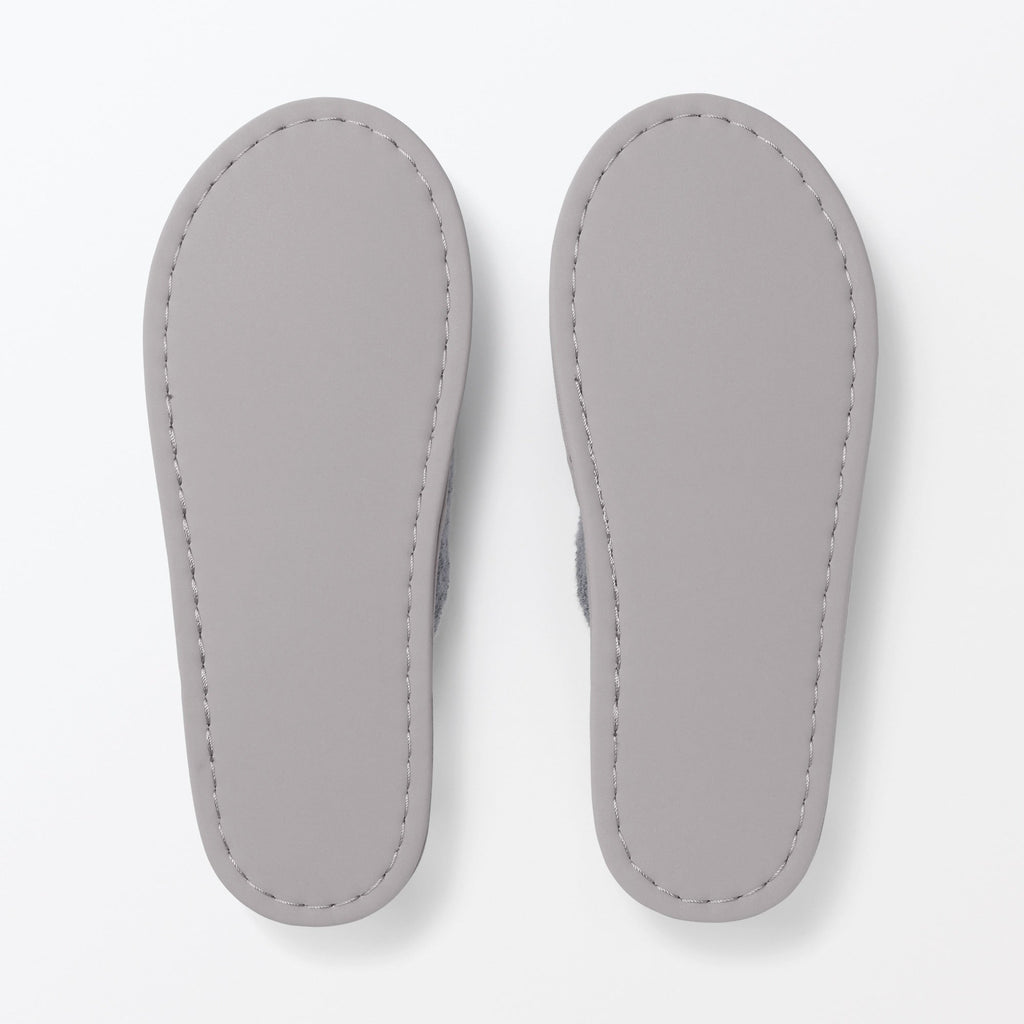 Cotton Pile Open Toe Slippers